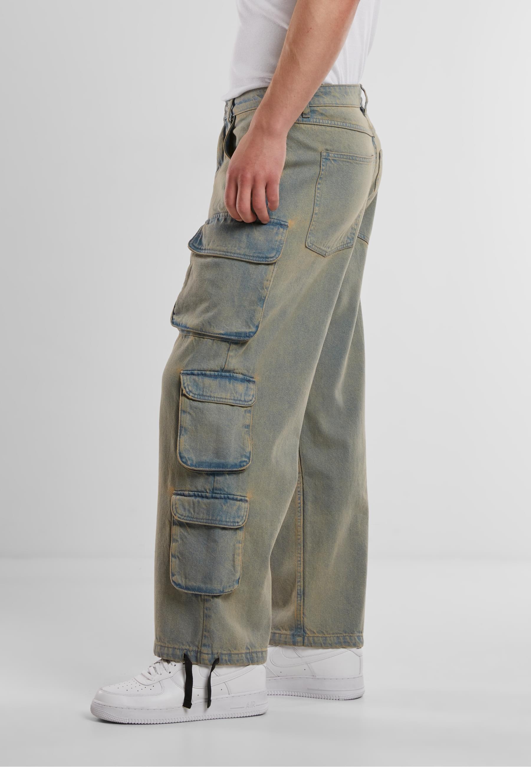 URBAN CLASSICS Cargohose »Urban Classics Multi Pocket Denim Cargo«