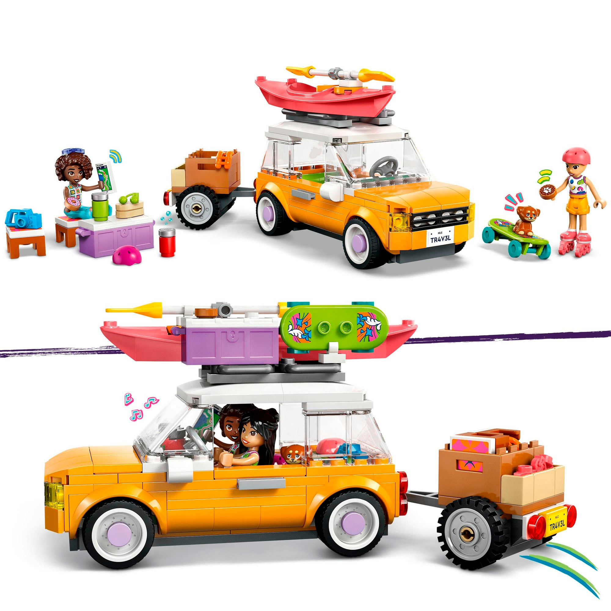 LEGO® Konstruktionsspielsteine »Abenteuertrip mit Freunden (42659), LEGO Friends«, (220 St.), Made in Europe