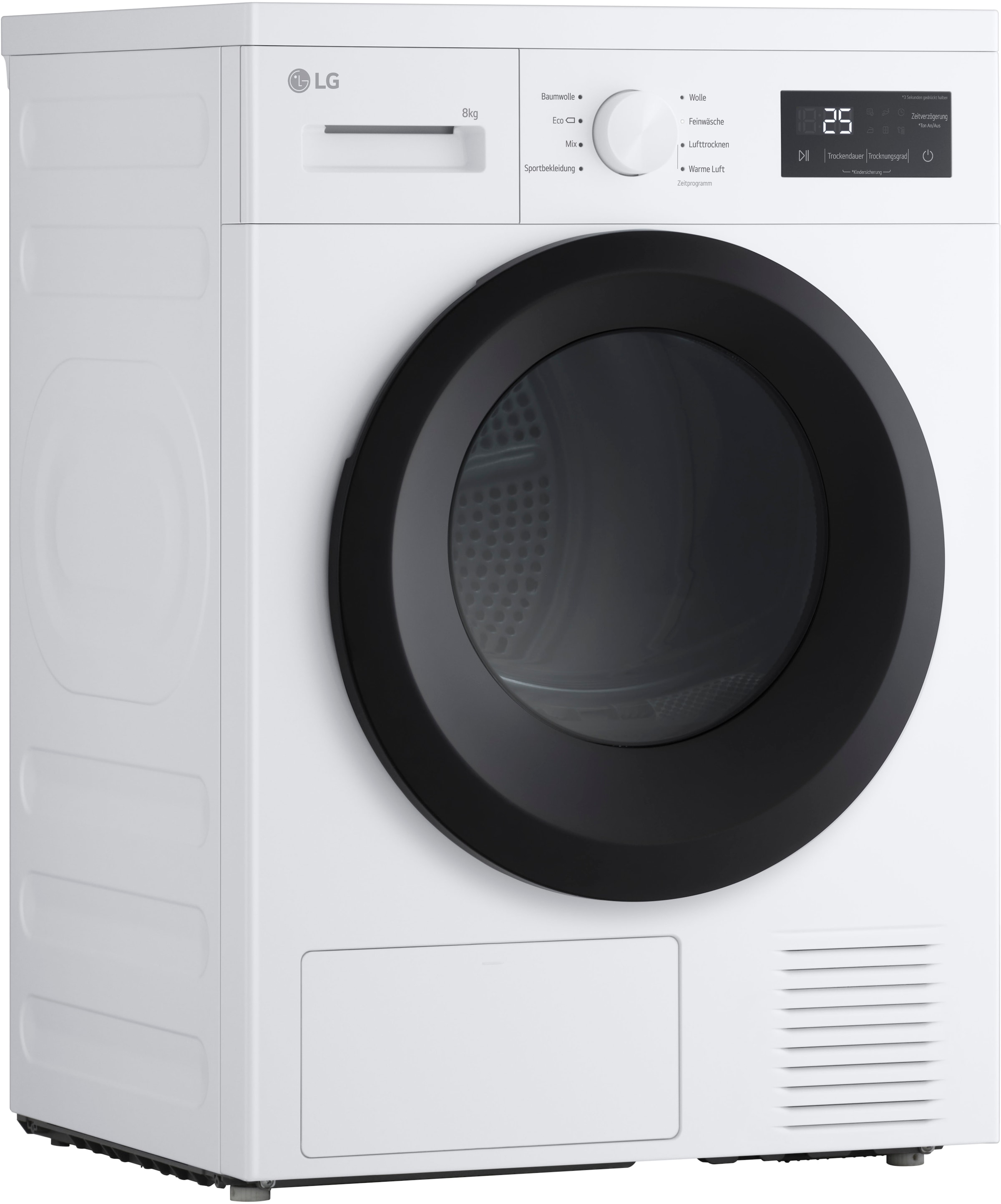 LG Wärmepumpentrockner »RT80B2«, Sicherheitsglastür