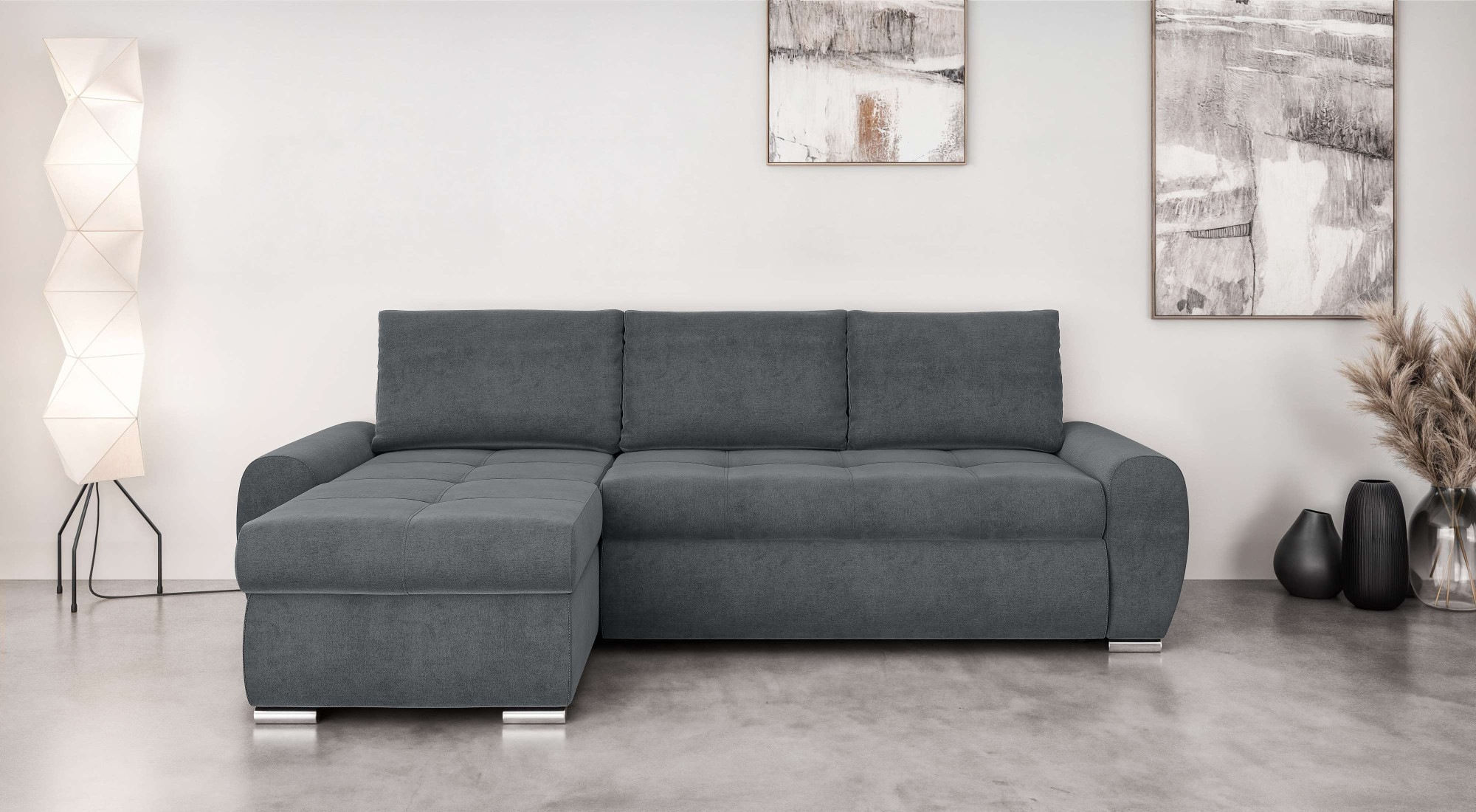 INOSIGN Ecksofa »HAVERHILL Schlafsofa mit Bettkasten, Maße B/H/T: 237/89/16 günstig online kaufen