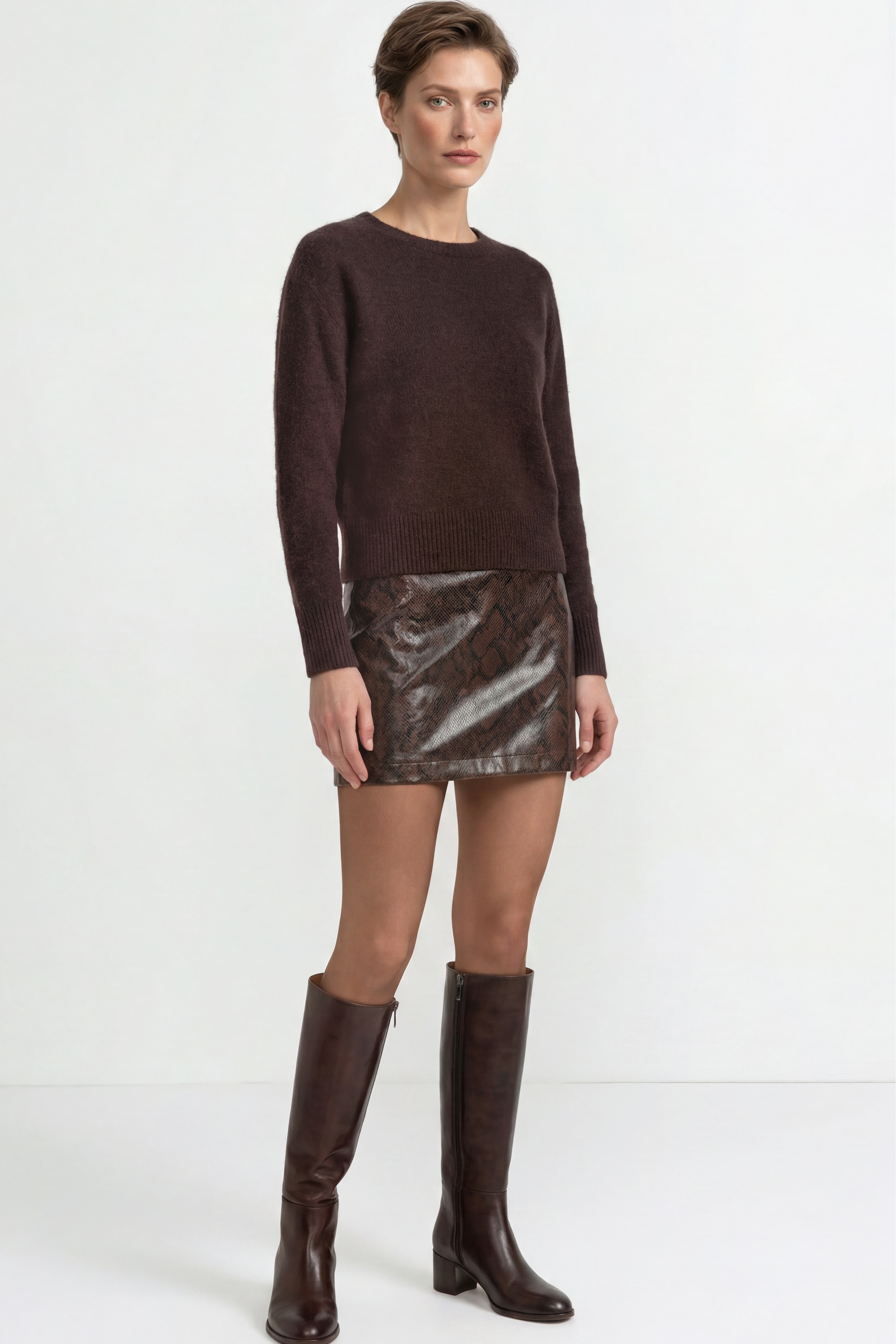 RICHROYAL Strickpullover Regular fit mit Rundhalsausschnitt