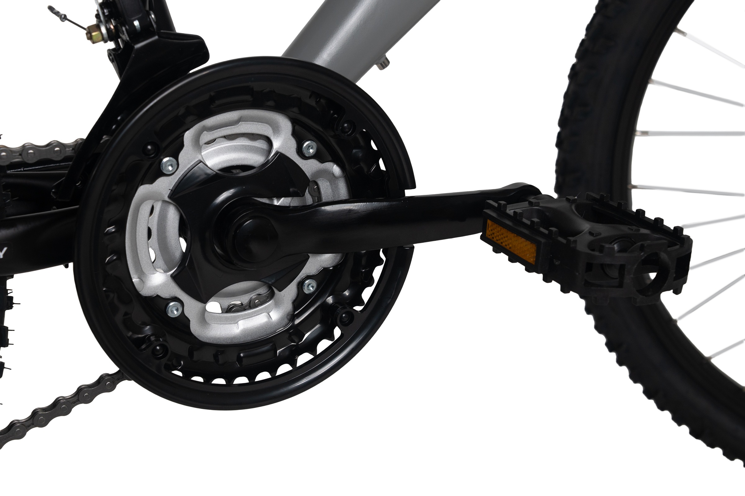 WYLD Jugendfahrrad »WYLD Kinder-Mountainbike Fully ATB 24'' Zodiac grau 18 Gänge RH 38 cm« 18 Gang Shimano Tourney Schaltwerk Kettenschaltung