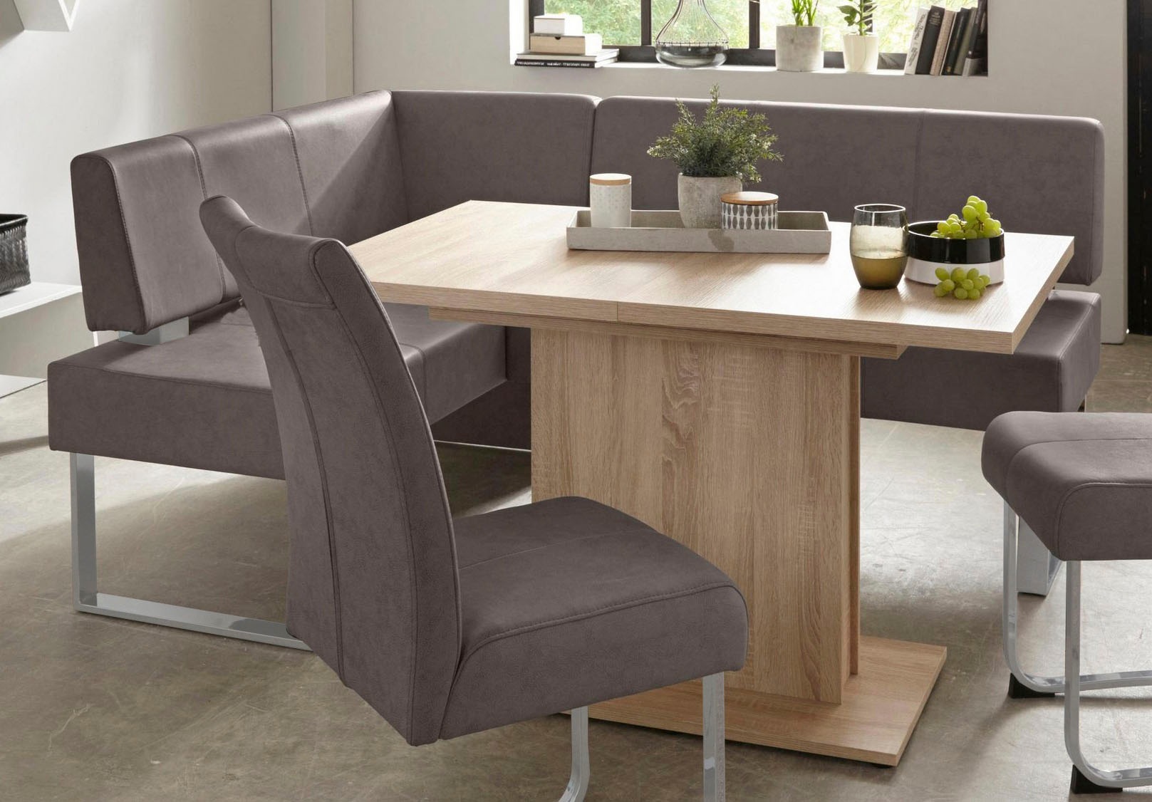 Home affaire Eckbank "Rab" in 2 Breiten (180 oder 200 cm), Bezug in verschi günstig online kaufen