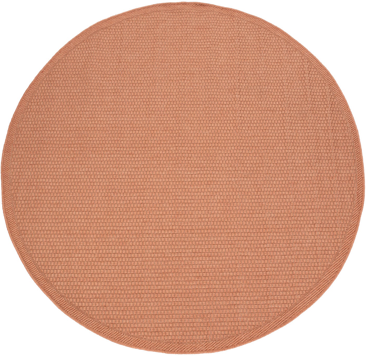 Paco Home Teppich »Timber 125«, rund, 4 mm Höhe, Flachgewebe, Sisal Optik, In- und Outdoor geeignet, Wohnzimmer