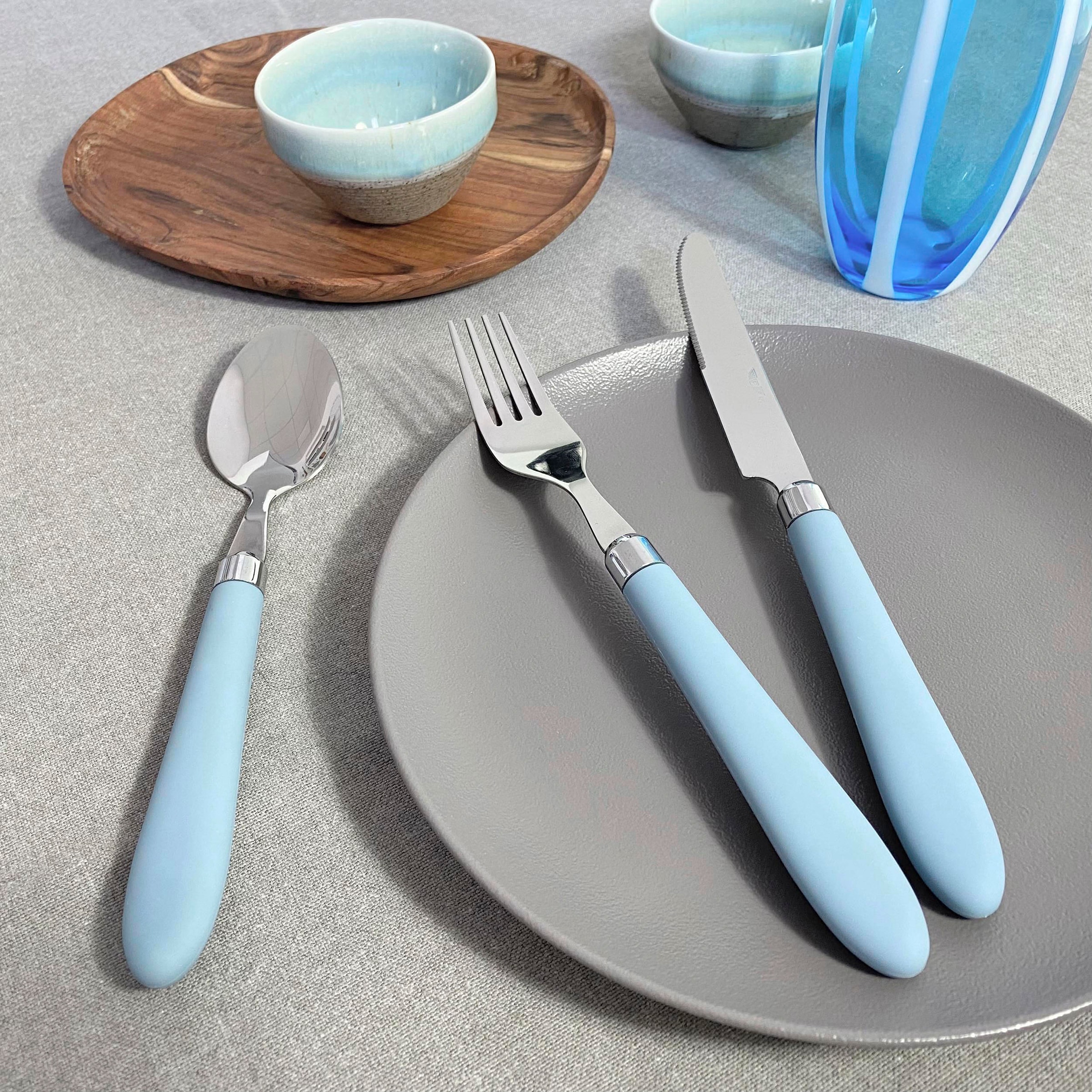 PINTINOX Besteck-Set »Daisy 0«, (Set, 24 tlg.), mit farbigem Kunststoffgriff