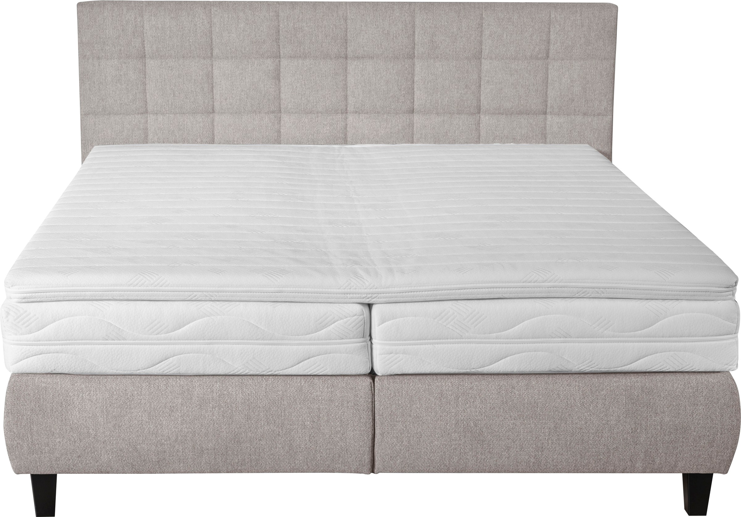alina Boxspringbett »Edera«, Doppelbett wahlweise mit Topper, Liegefläche 180x200 cm, mit Steppung