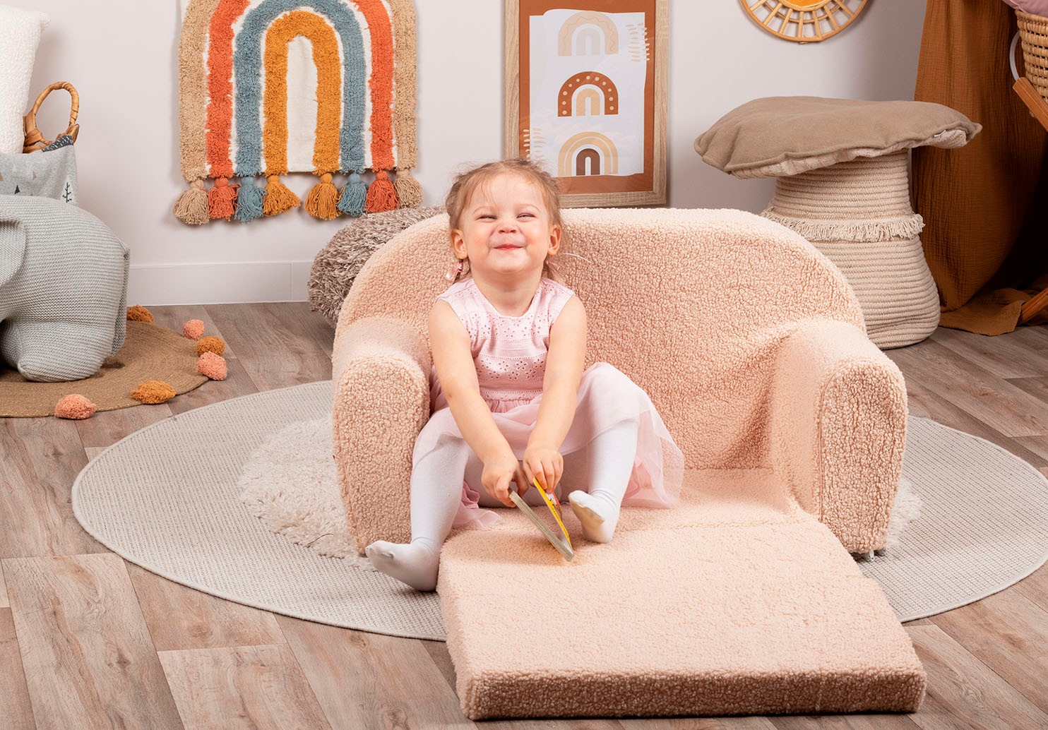 Knorrtoys® Sofa »Soft, plush beige«, für Kinder; Made in Europe