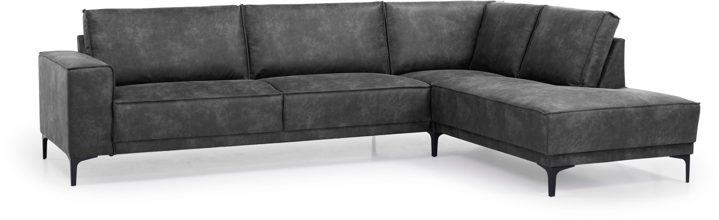 Places of Style Ecksofa »Polsterecke Oland, Struktur, Flachgewebe, Luxus-Mi günstig online kaufen
