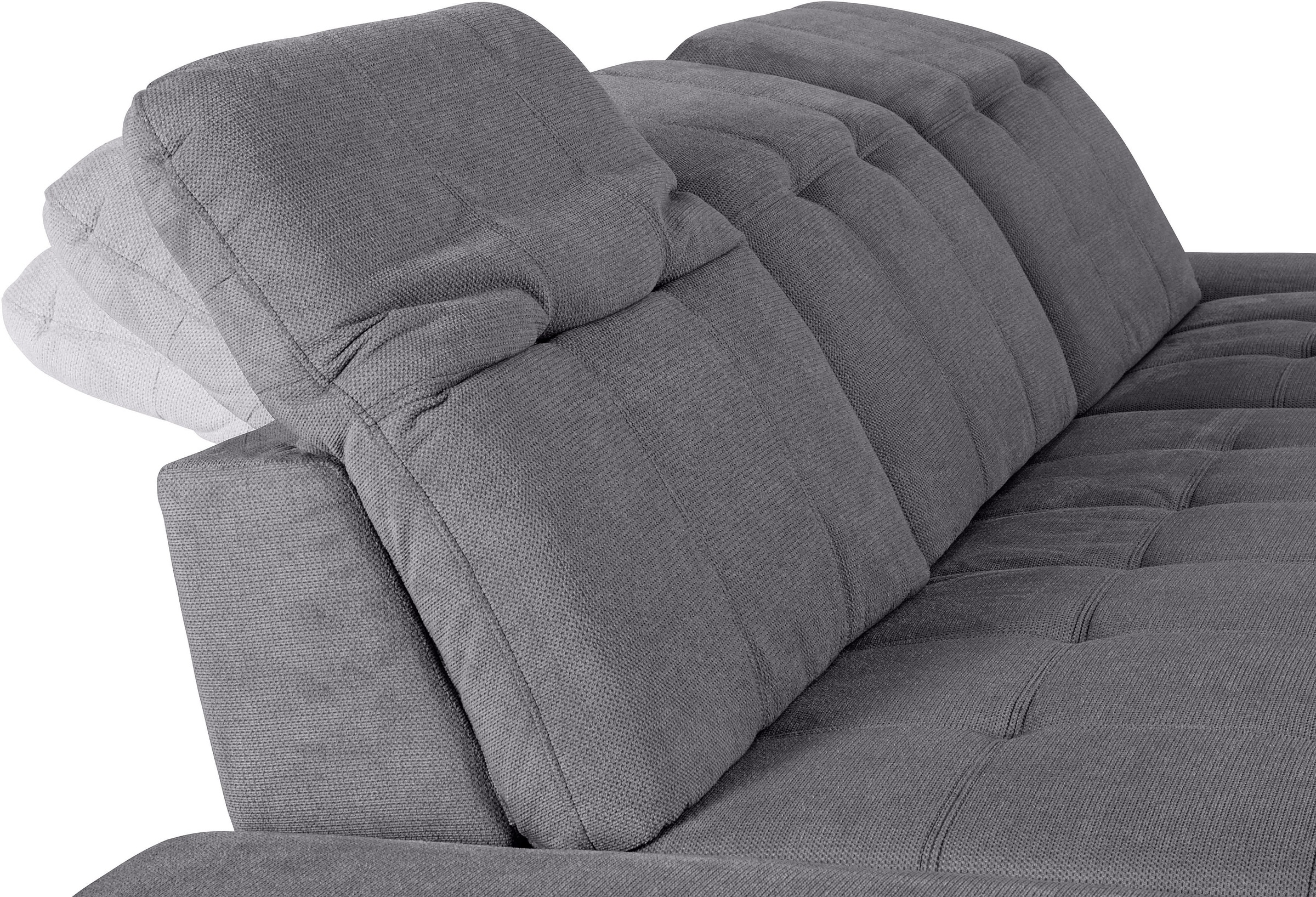 COTTA Ecksofa »Holiday L-Form mit Sitztiefen-, Armteil- und Kopfteilverstellung«, wahlweise mit Bettfunktion & Bettkasten
