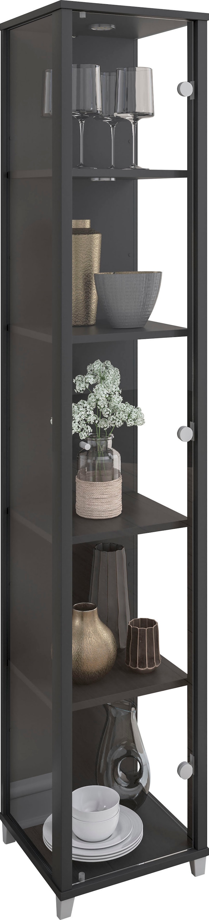 fif möbel Vitrine »OPTIMA«, Standvitrine, Vitrinenschrank, Glasvitrine, Sam günstig online kaufen