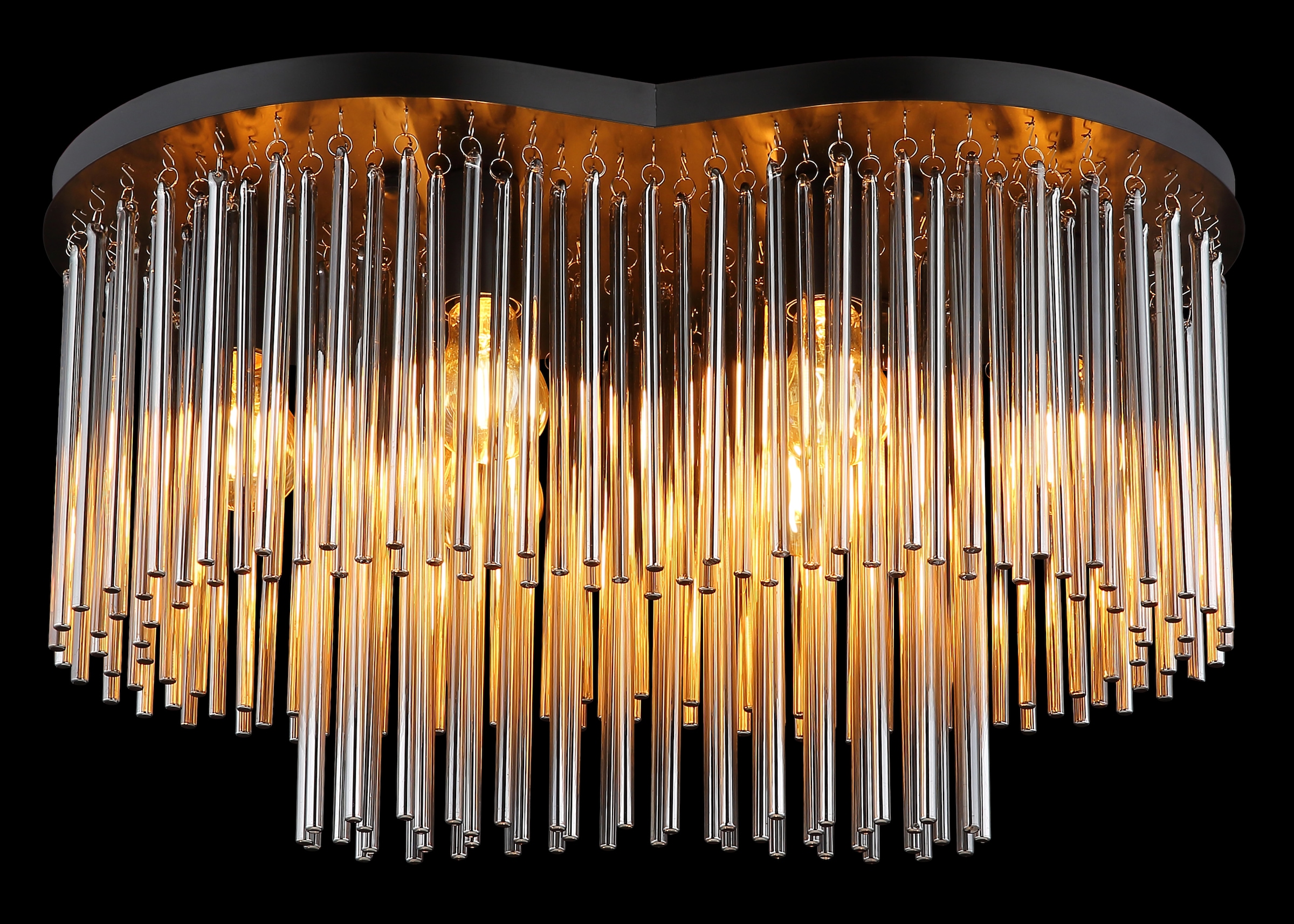 GLOBO LIGHTING Deckenleuchte »GORLEY« E27 1 Stk. Deckenleuchte für Wohn- & Esszimmer Rauchglas