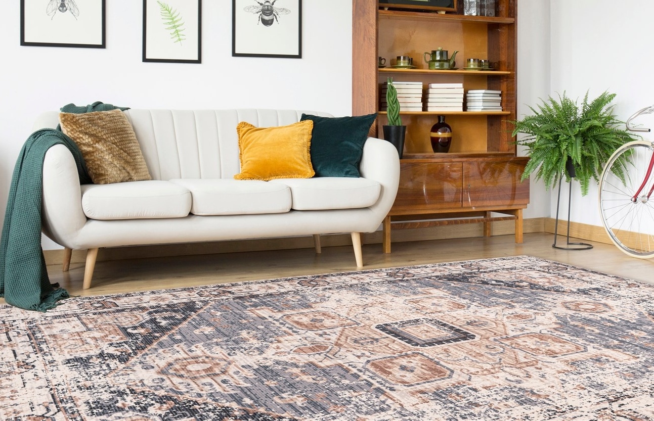 calo-deluxe Teppich »Emin 500«, rechteckig, 10 mm Höhe, reine Baumwolle, Wo günstig online kaufen