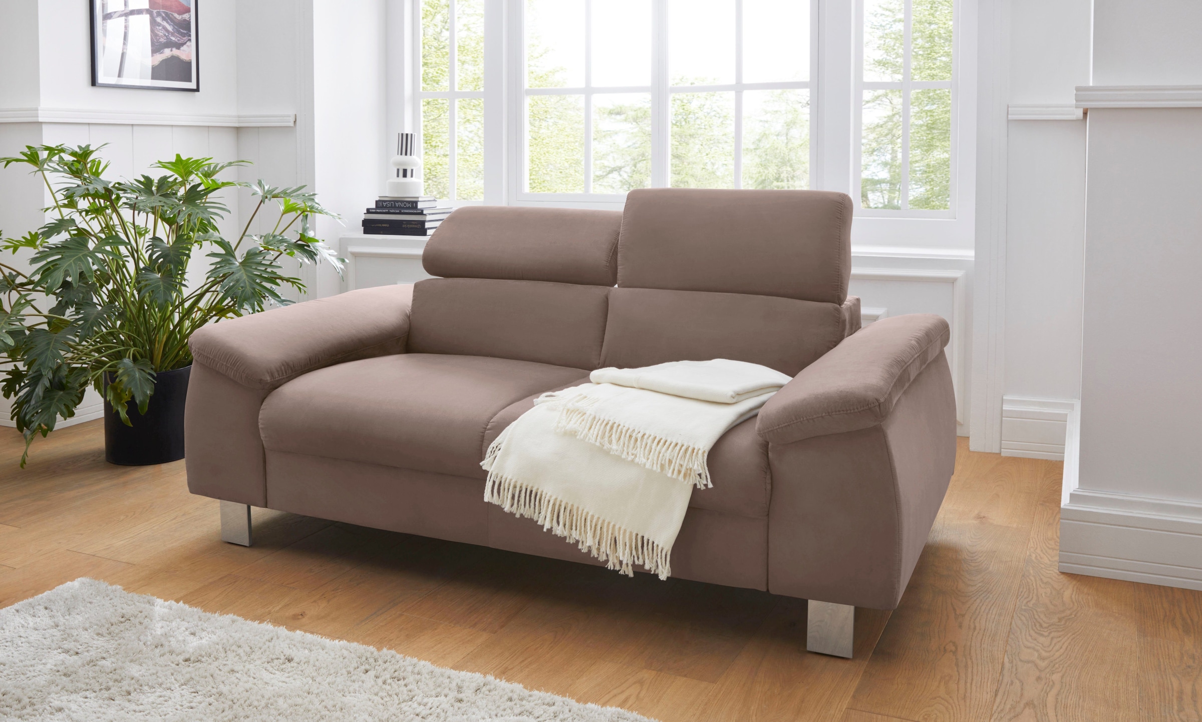 COTTA Polstergarnitur »Komaris, B: 177 bzw. 100 cm« Set, Set: 2er-Sofa & Ho günstig online kaufen