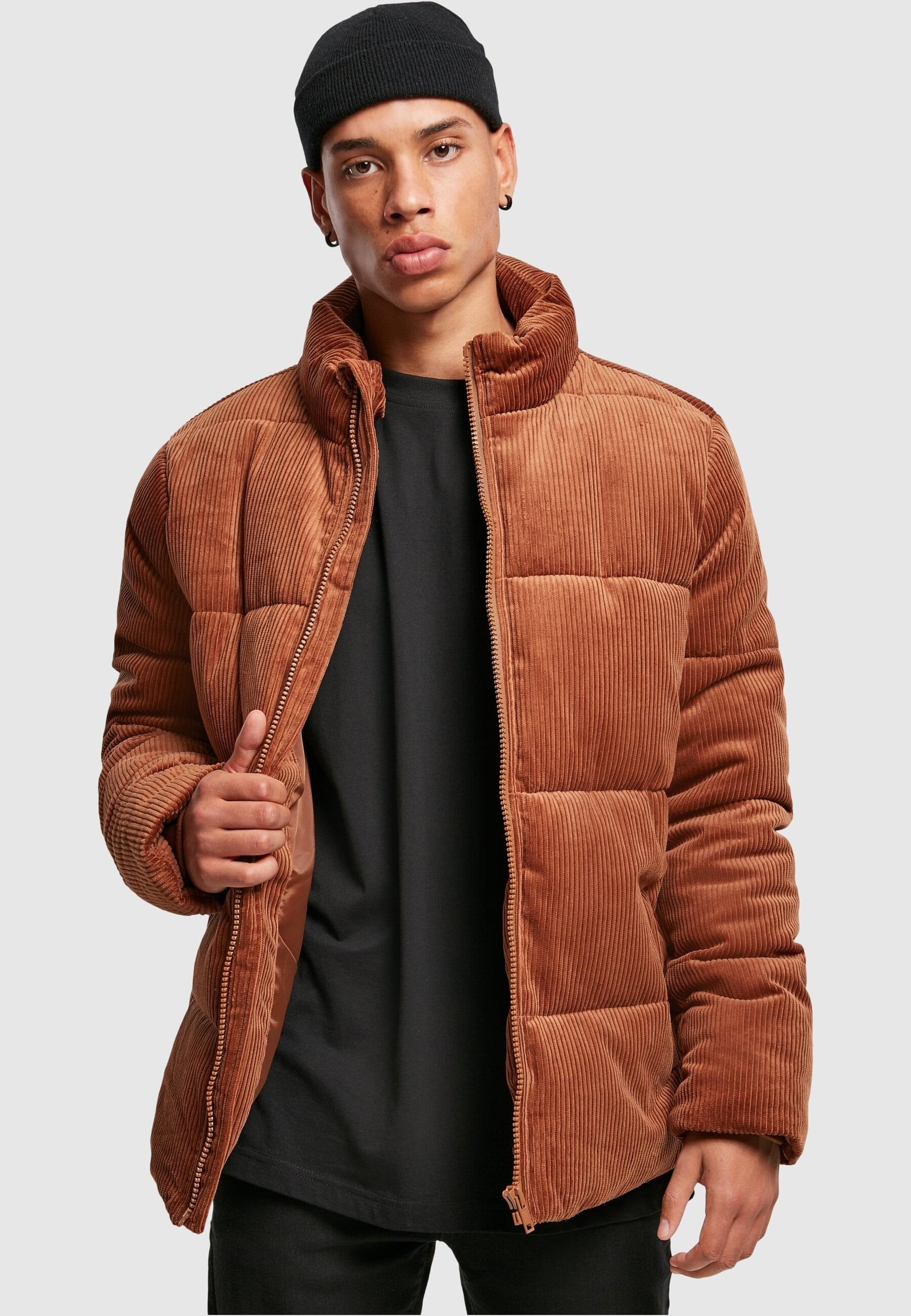 URBAN CLASSICS Winterjacke »Urban Classics Herren Boxy Corduroy Puffer Jacket« 1 Stk. tlg. ohne Kapuze
