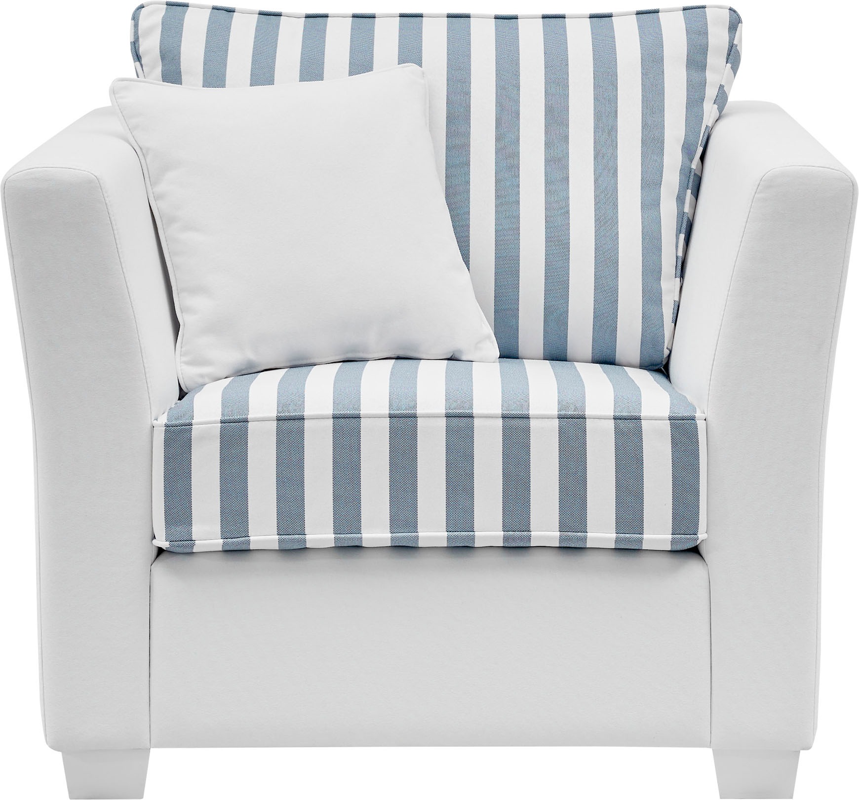 Home affaire Sessel »CALIFORNIA«, maritimer Landhausstil, Sessel mit Holzfü günstig online kaufen