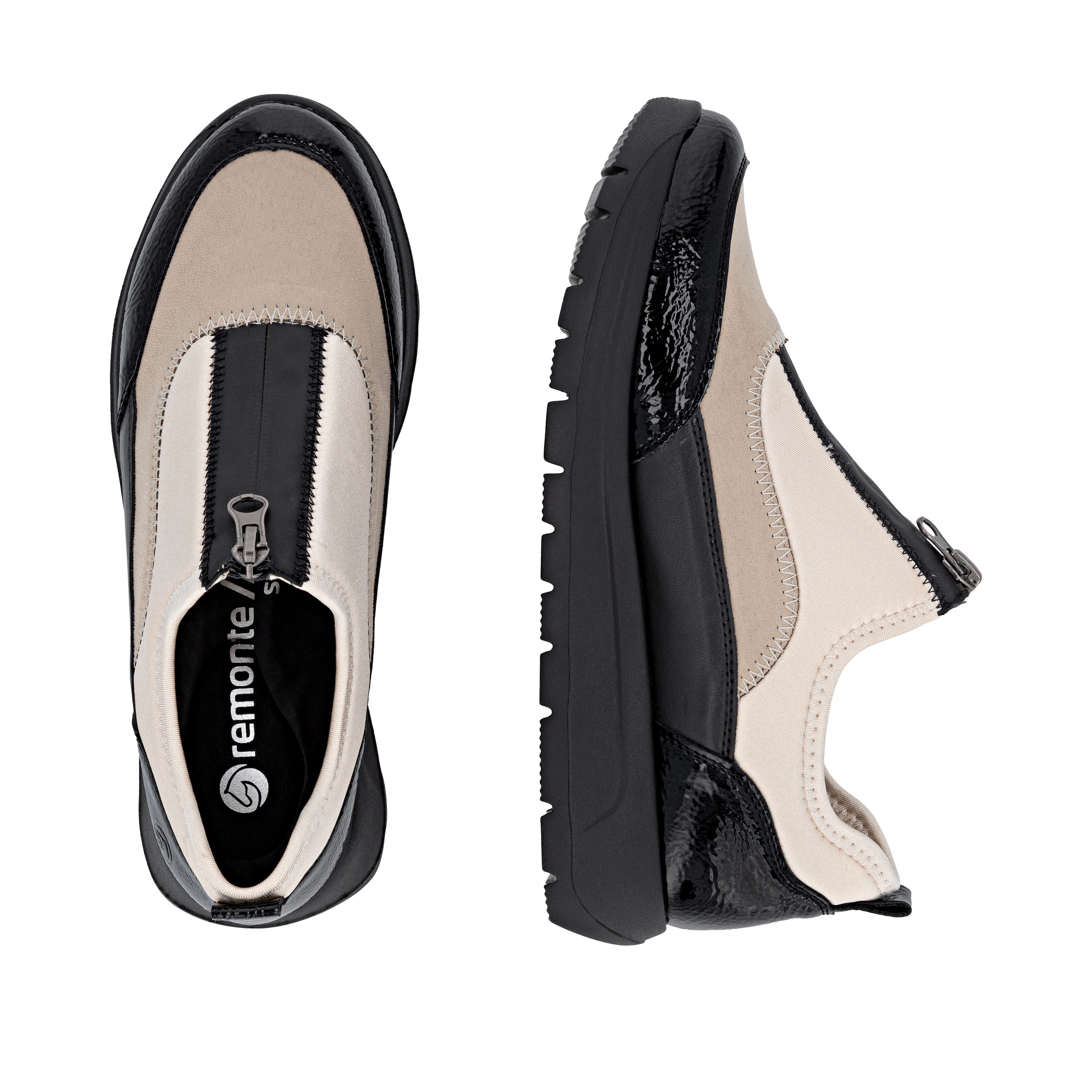 Remonte Plateausneaker  Halbschuh, Casual-Sneaker mit Lackdetails