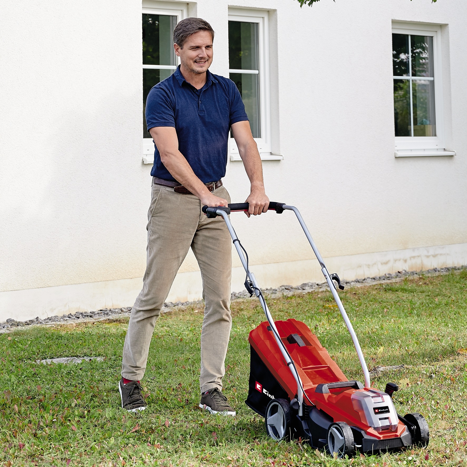 Einhell Akkurasenmäher »GE-CM 18/33 Li und Akku-Rasentrimmer GC-CT 18/24 Li Set«, Mitglieder der Power X-Change Familie, mit Akku und Ladegerät