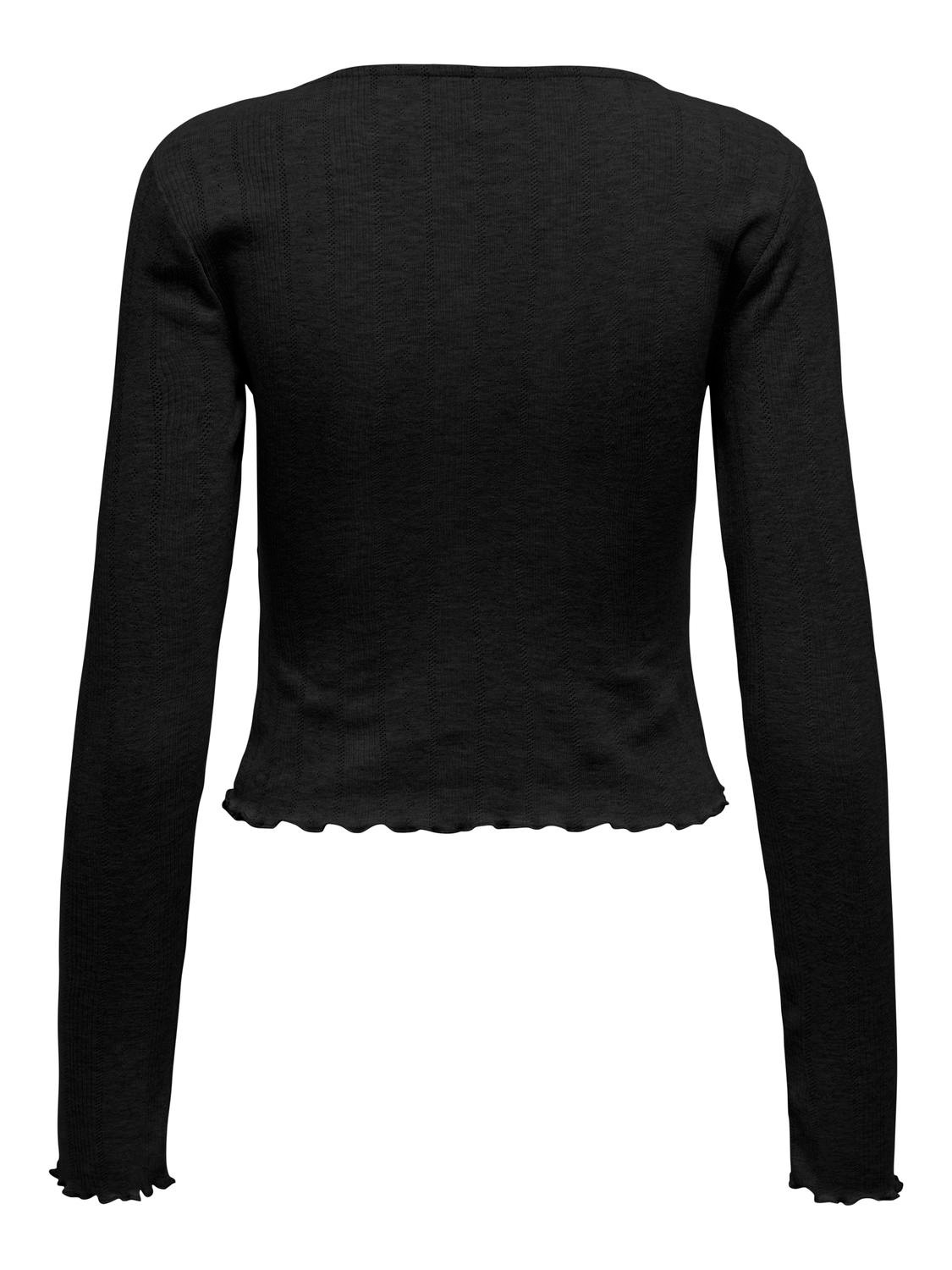 ONLY Langarmshirt »ONLCARLOTTA L/S WRAP TOP JRS«