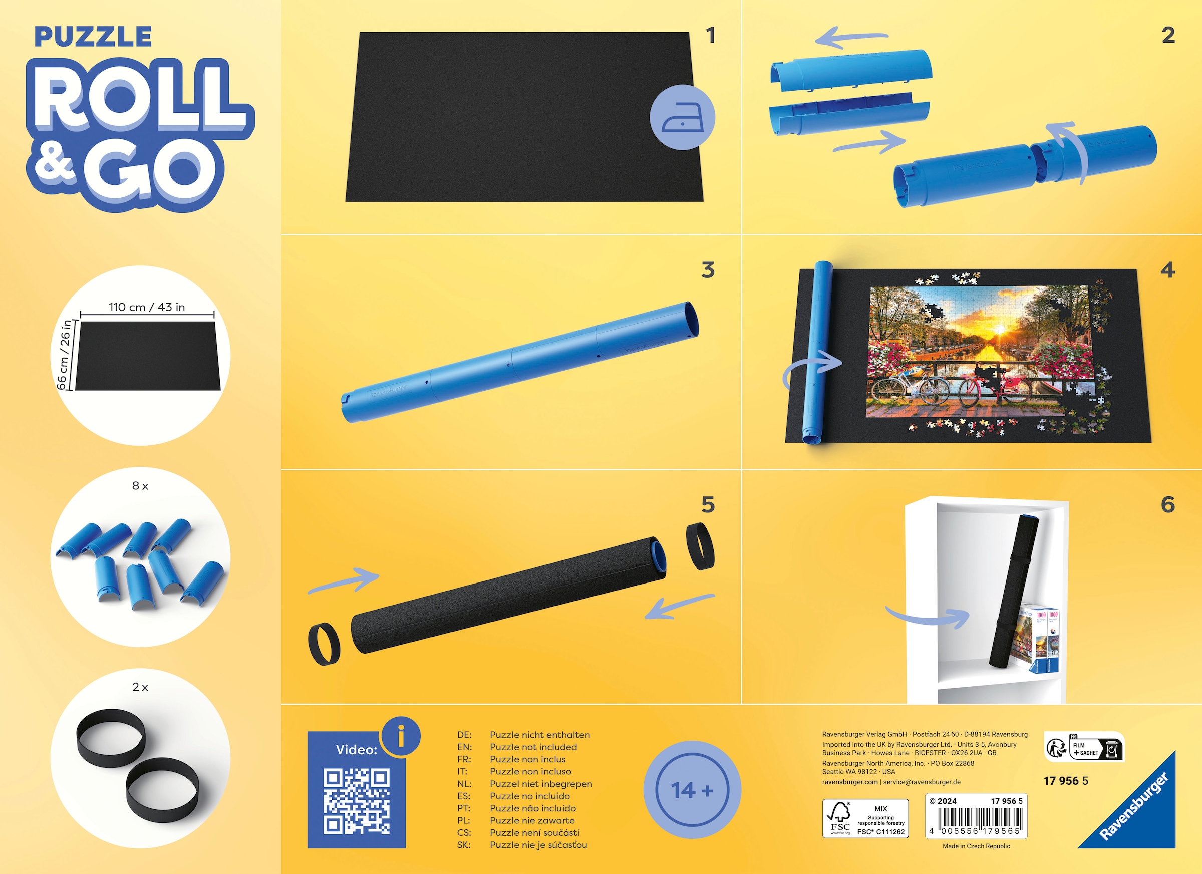 Ravensburger Puzzleunterlage »Roll your Puzzle für 300-1500 Teile« Made in Europe