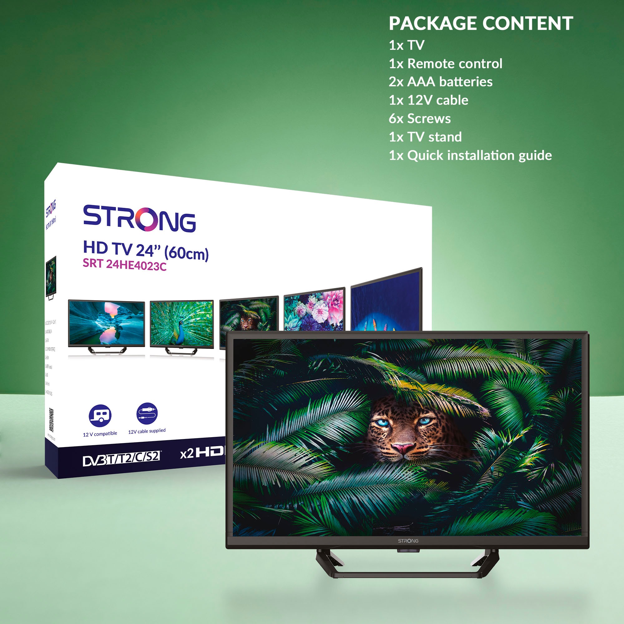 Strong LED-Fernseher »SRT 24HE4023C«, HD ready, Video-Streaming: Netflix, Youtube, Amazon Prime Video, Disney+