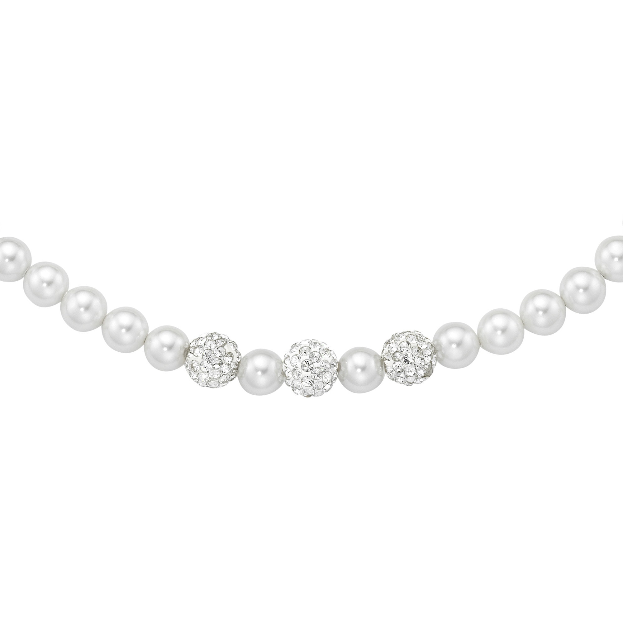 Firetti Schmuckset »Multipack Schmuck Geschenk Perlenkette Perlenarmband Perlenohrhaken« (Set, 4 tlg.)  mit Muschelkernperlen und Kristallsteinen