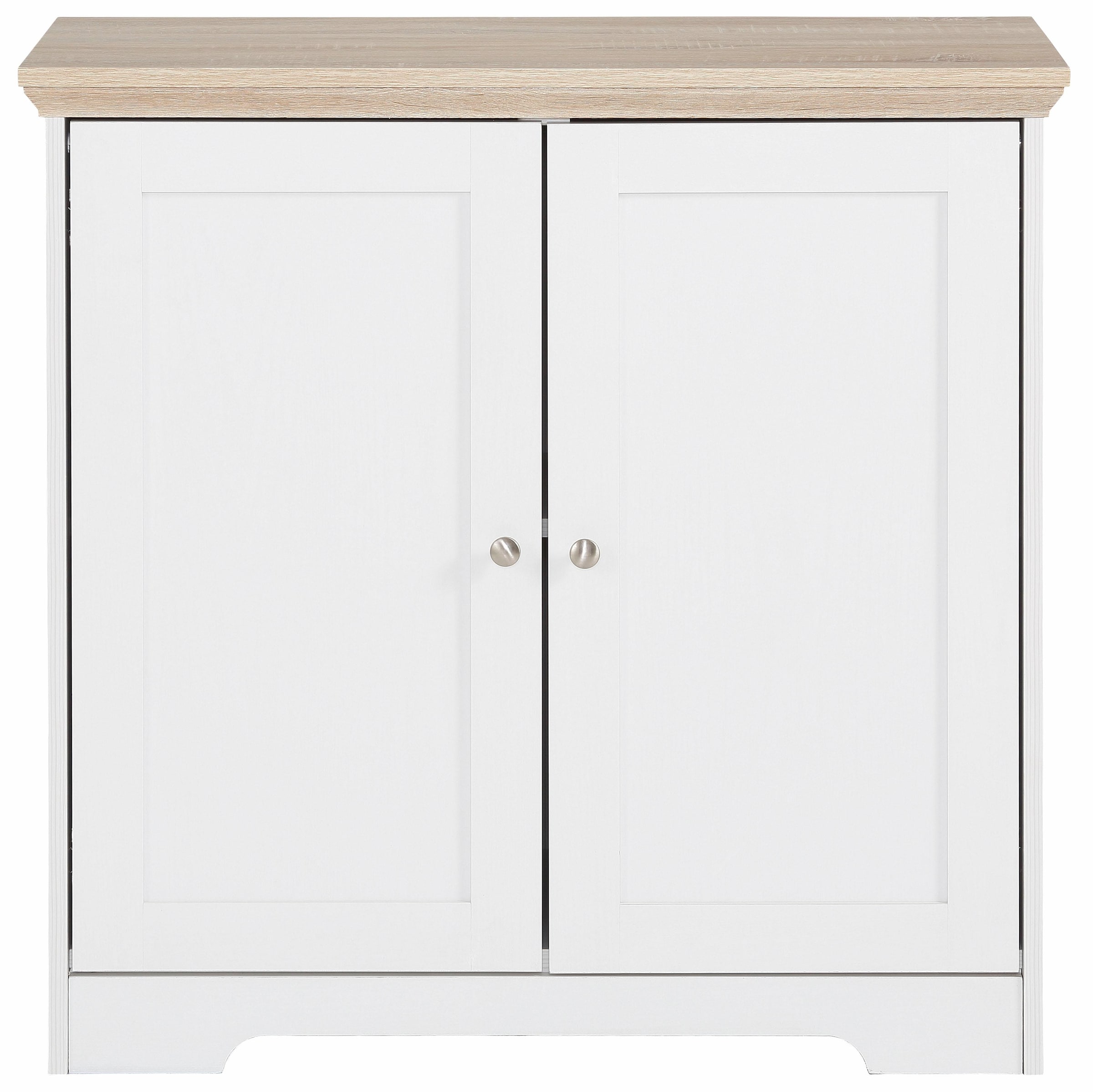 Home affaire Sideboard »Nanna«, Kommode mit einer Folien Oberfläche in Eiche-Optik, Breite 80 cm