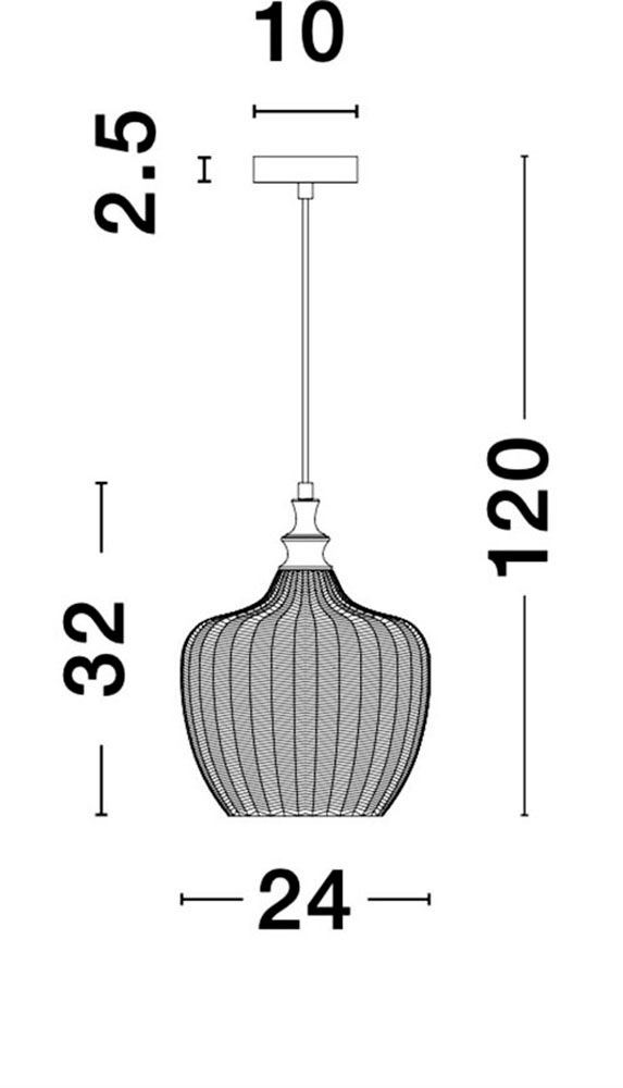 Nova Luce Hängeleuchten »LONI« E27 1 Stk. Ohne Leuchtmittel