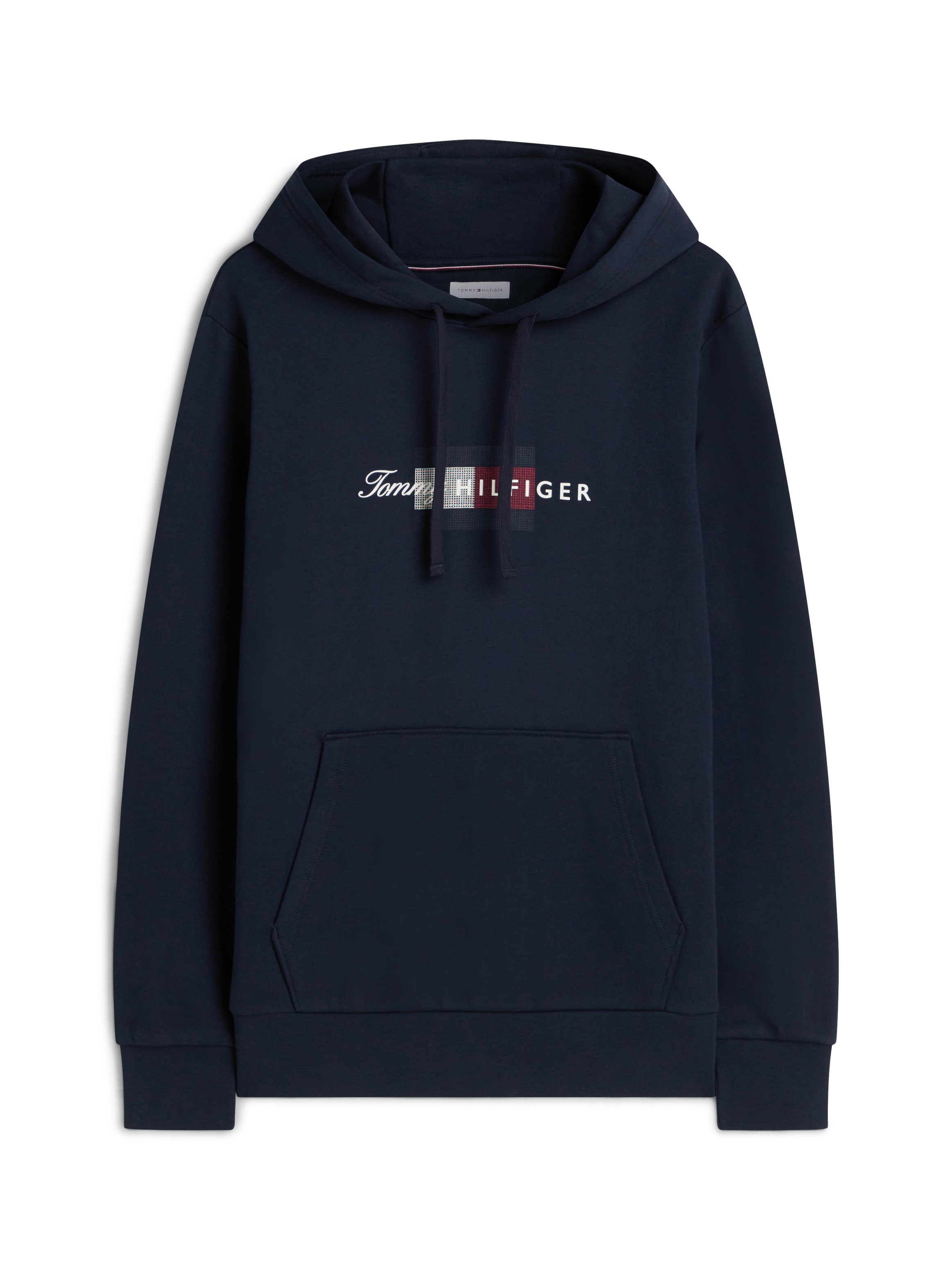 Tommy Hilfiger Hoodie »SCRIPT FLAG HOODIE«, mit Flag-Grafik und Tunnelzug
