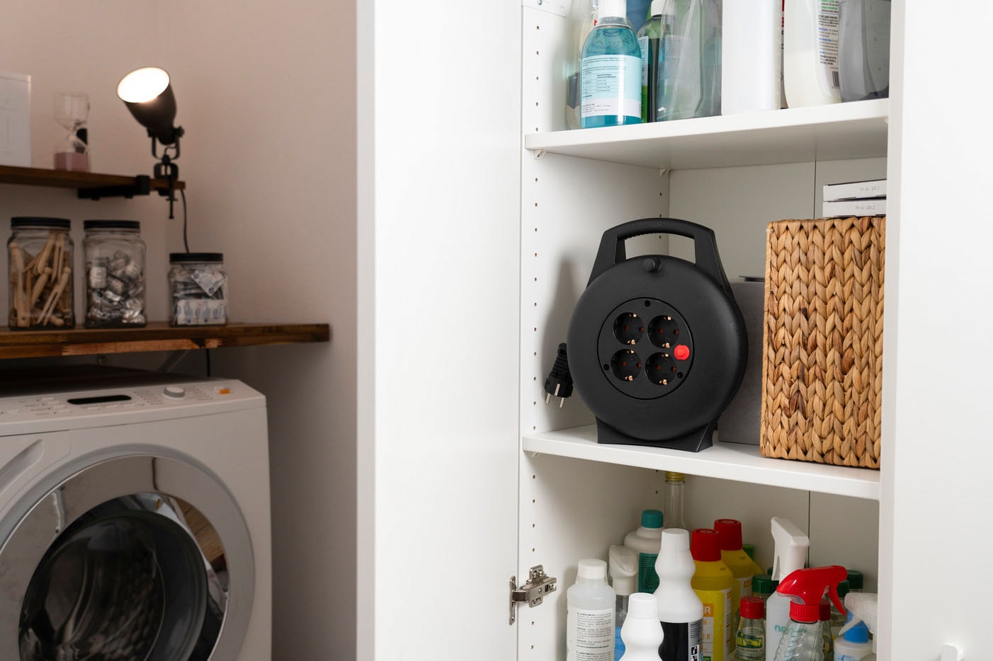 Brennenstuhl Stromkabel »Vario Line Kabelbox VL2-X 4-fach H05VV-F3G1.5« Typ F (Schuko) Typ F (Schuko) 1.000 cm