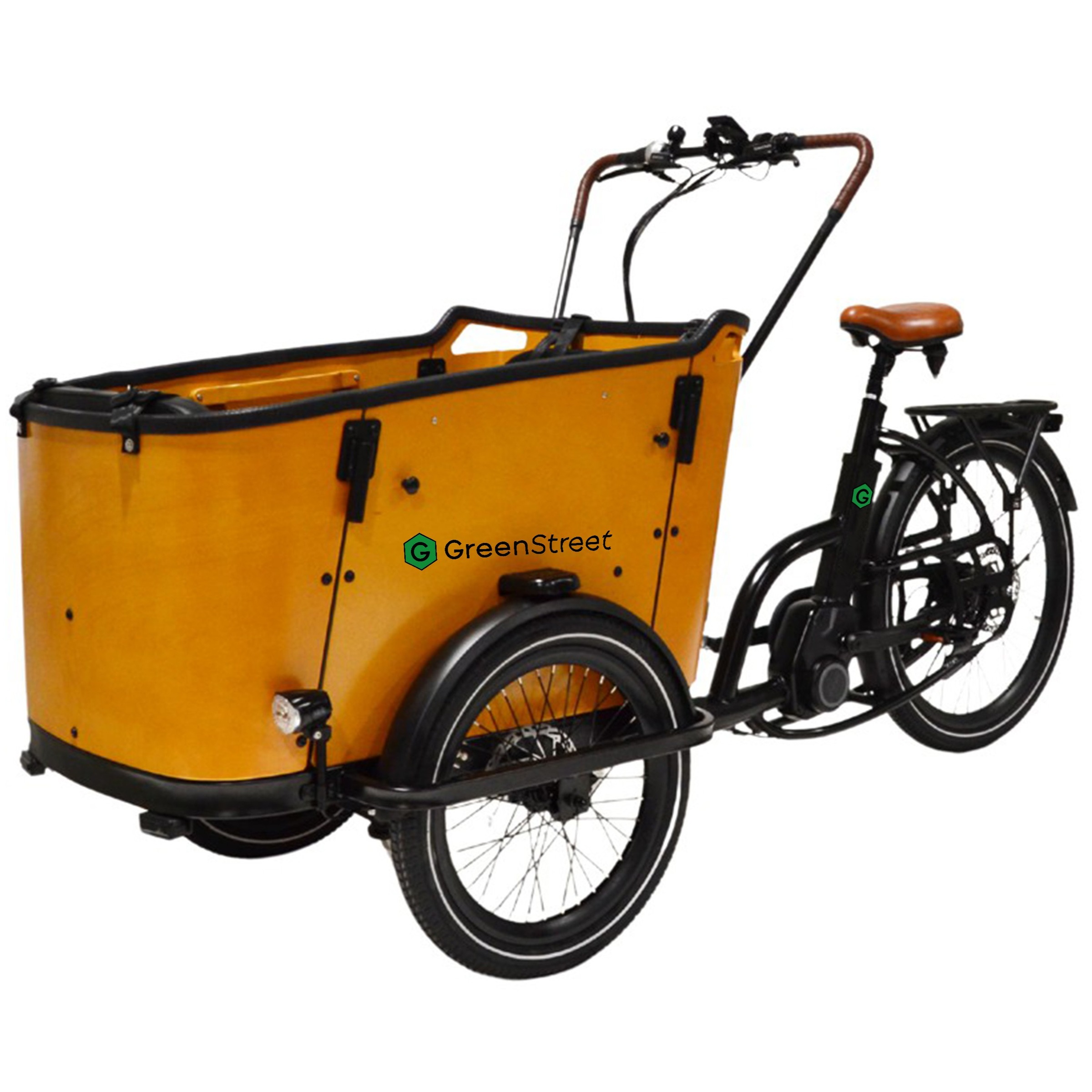 GreenStreet »Family-Cargo 672 Wh« 8 Gang Shimano Nexus Schaltwerk Nabenschaltung Mittelmotor 250 W Blinker