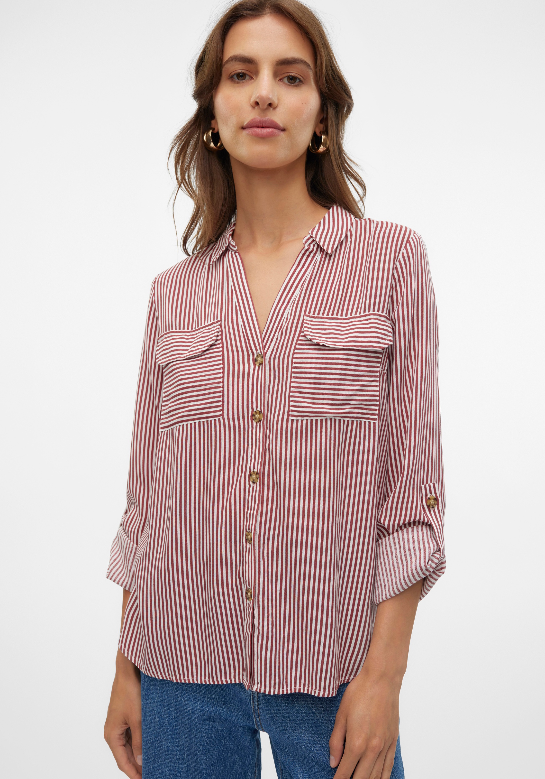 Vero Moda Hemdbluse »VMBUMPY L/S SHIRT NEW WVN GA NOOS«
