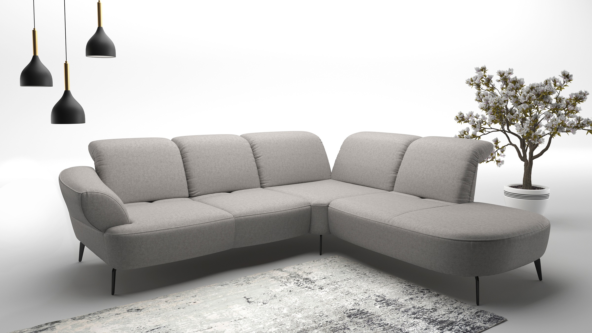 sit&more Ecksofa "Dance, L-Form, inkl. Sitztiefenverstellung", inkl. Click& günstig online kaufen