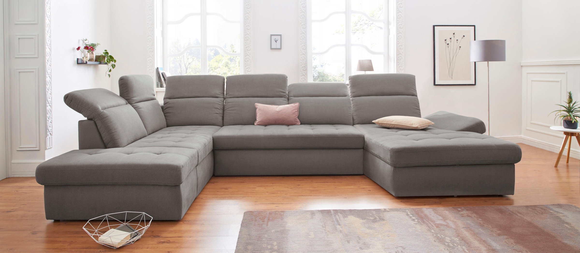 sit&more Wohnlandschaft »Stardust U-Form«, inklusive Kopfteilverstellung und Armlehnenfunktion