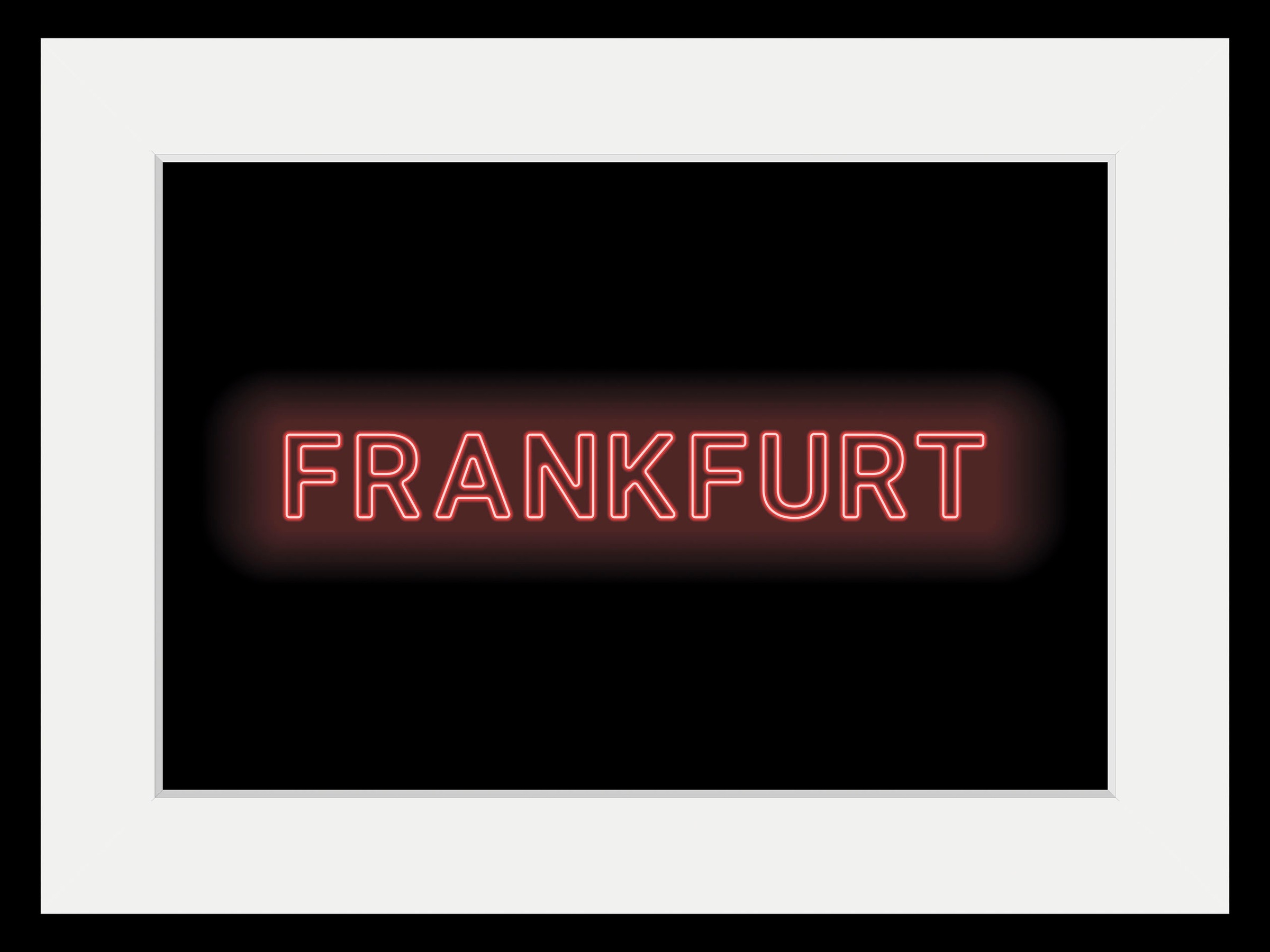 queence Bild »FRANKFURT LIGHTS«, Städte-Stadt-Deutschland-Schriftzug-Frankf günstig online kaufen