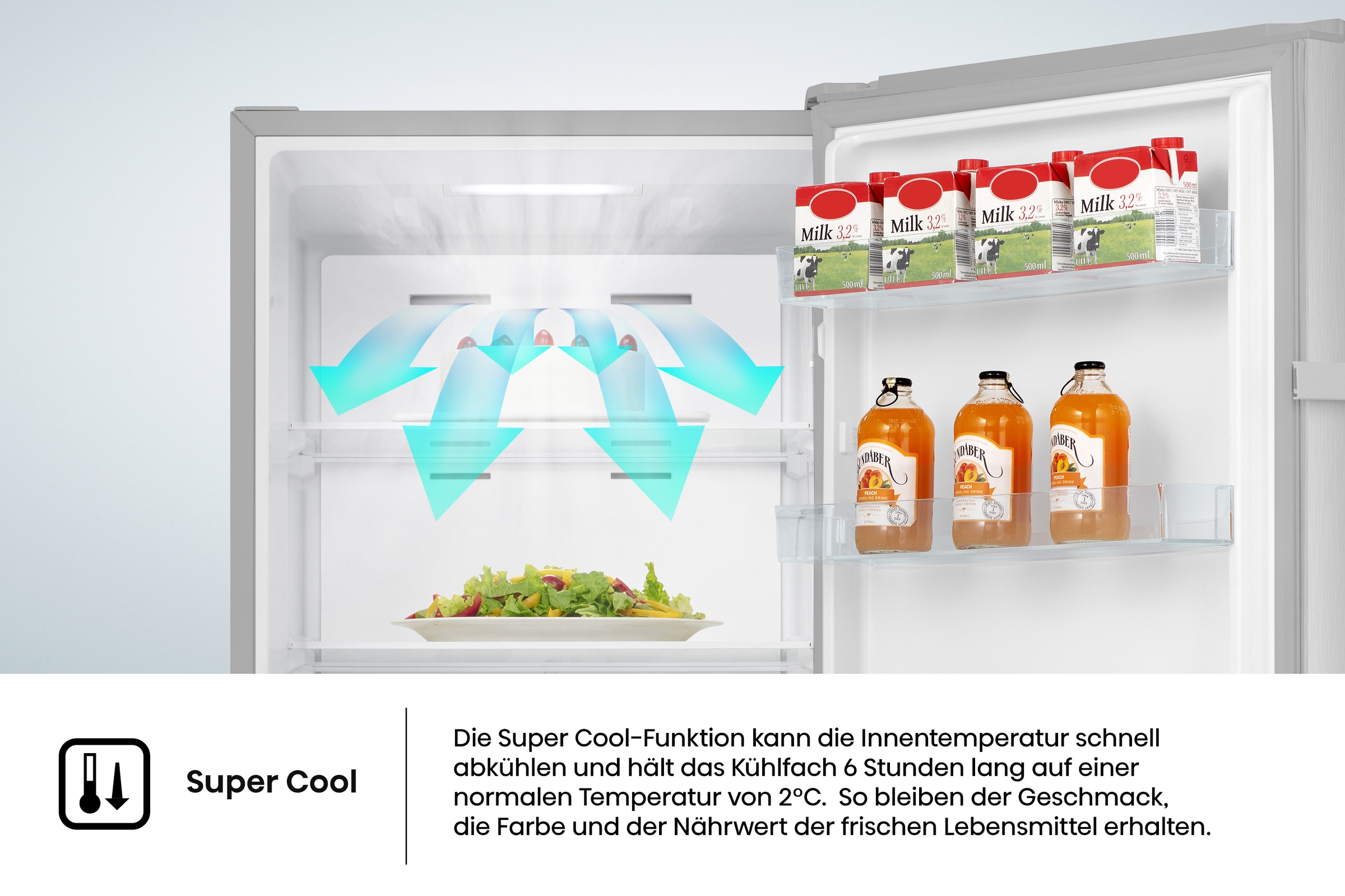 Hisense Kühlschrank »RL3N319NEIC« 172 cm hoch 59,5 cm breit MultiAirFlow-System