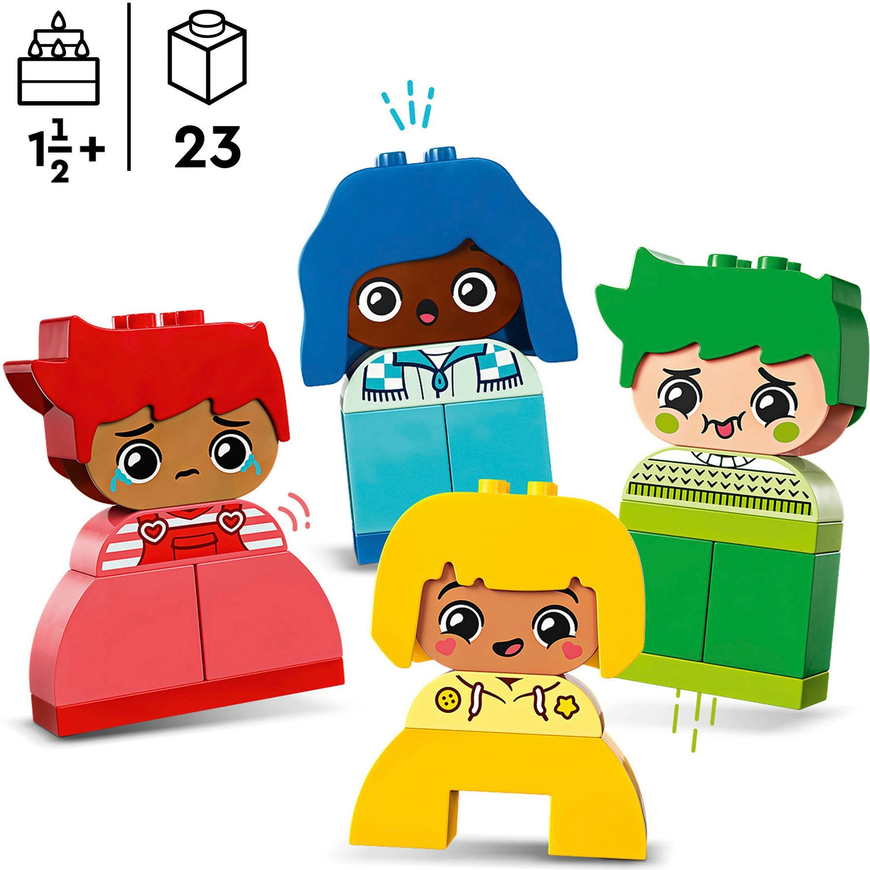 LEGO® Konstruktionsspielsteine »Große Gefühle (10415), LEGO DUPLO My First«, (23 St.), Made in Europe