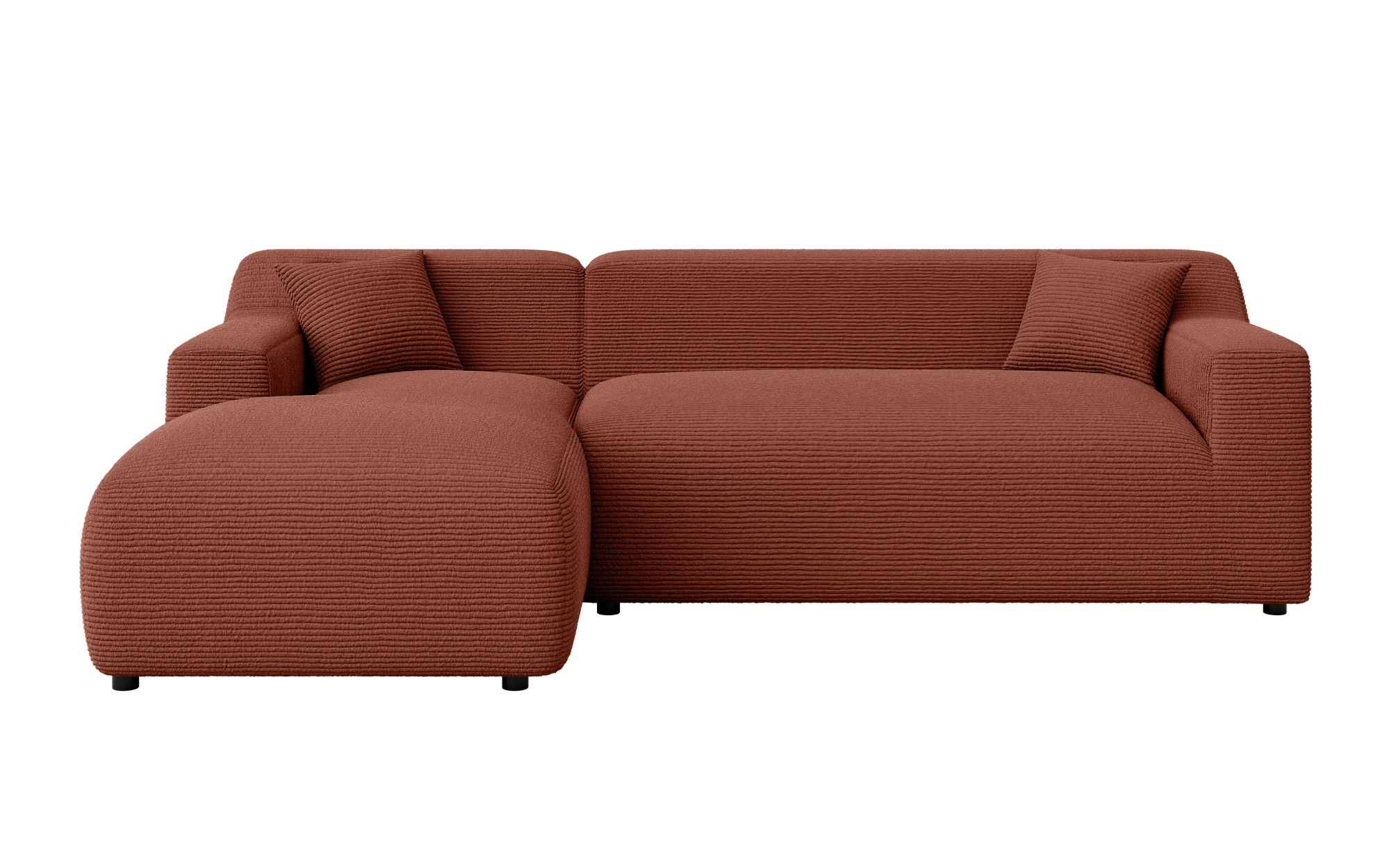 Home affaire Ecksofa »LILLIANA Designsofa, L-Form mit Recamiere rechts/links bestellbar«, L-Form mit Wellenunterfederung, Maße B/T/H: 256/160/76 cm