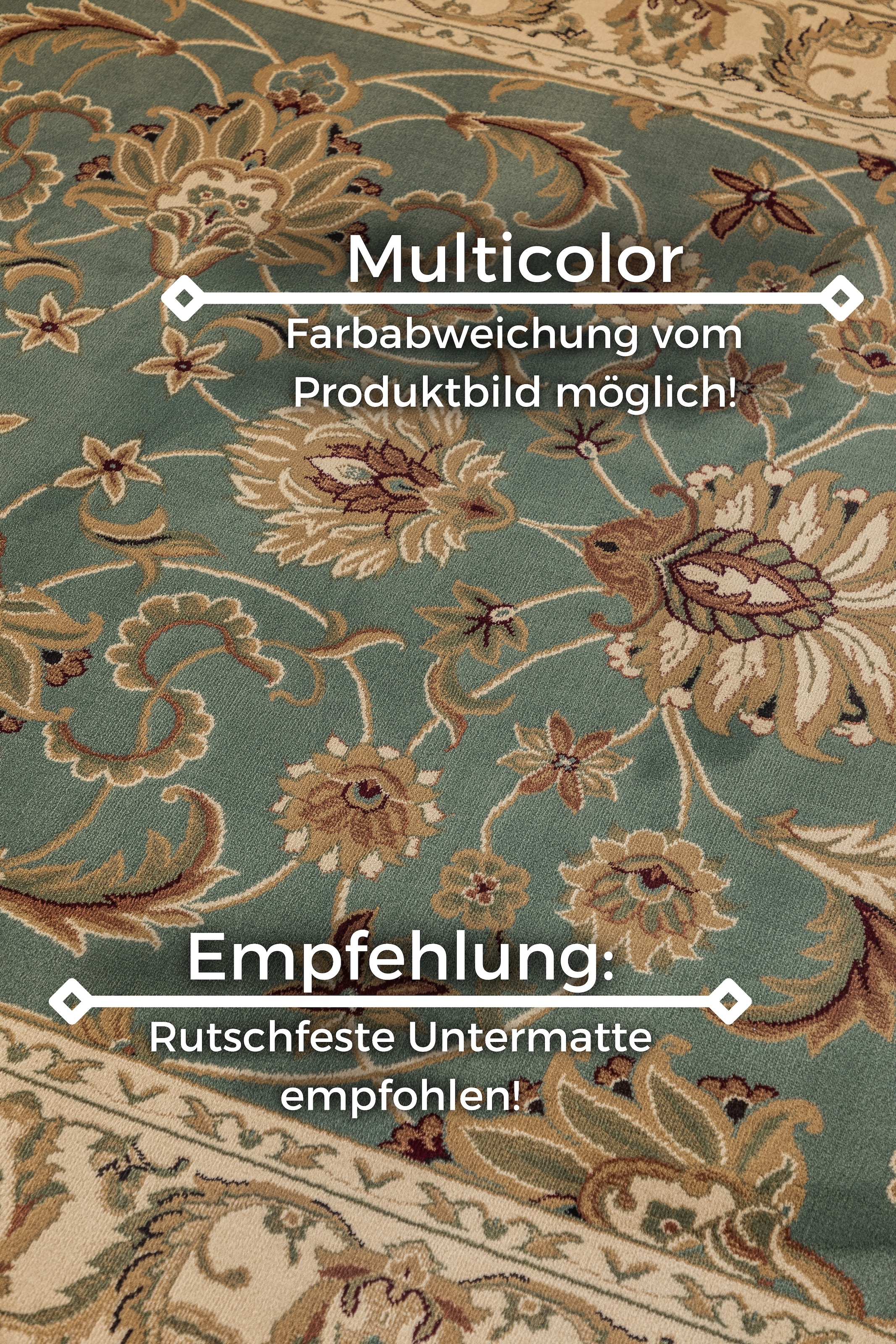 HANSE Home Teppich »Harirud«, rechteckig, 8 mm Höhe, Orient Optik, strapazierfähig, pflegeleicht, robust