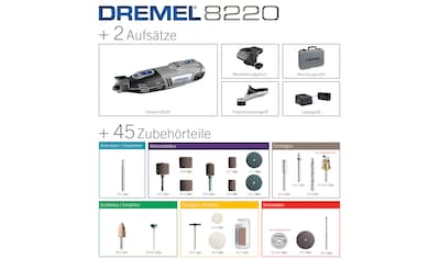 DREMEL Akku-Multifunktionswerkzeug »DREMEL® 8220-2/45«, 2 Vorsatzgeräte, 45x Zubehör,... kaufen