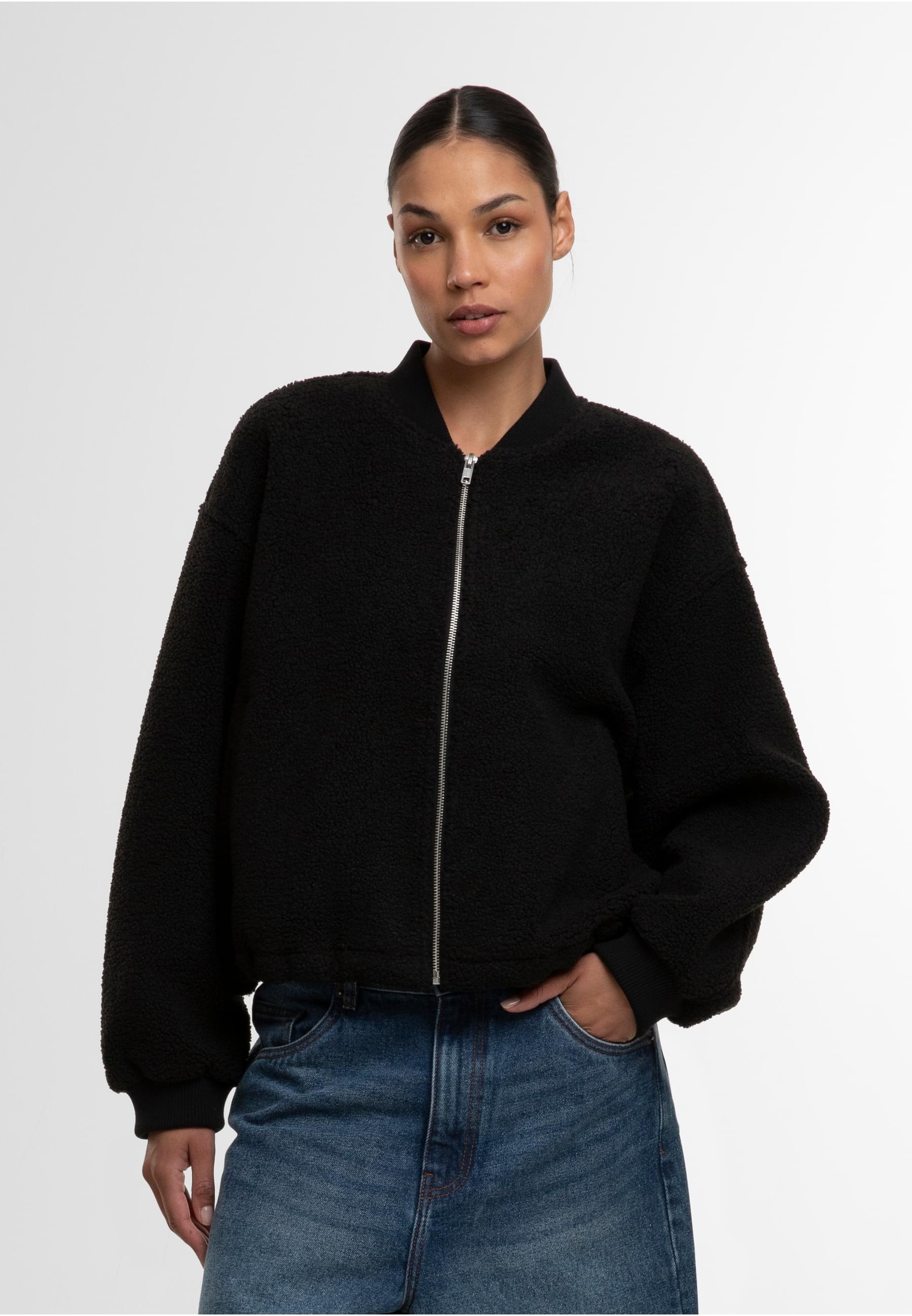 URBAN CLASSICS Bomberjacke »Urban Classics Ladies Structured Bomber Jacket« 1 Stk. tlg. ohne Kapuze
