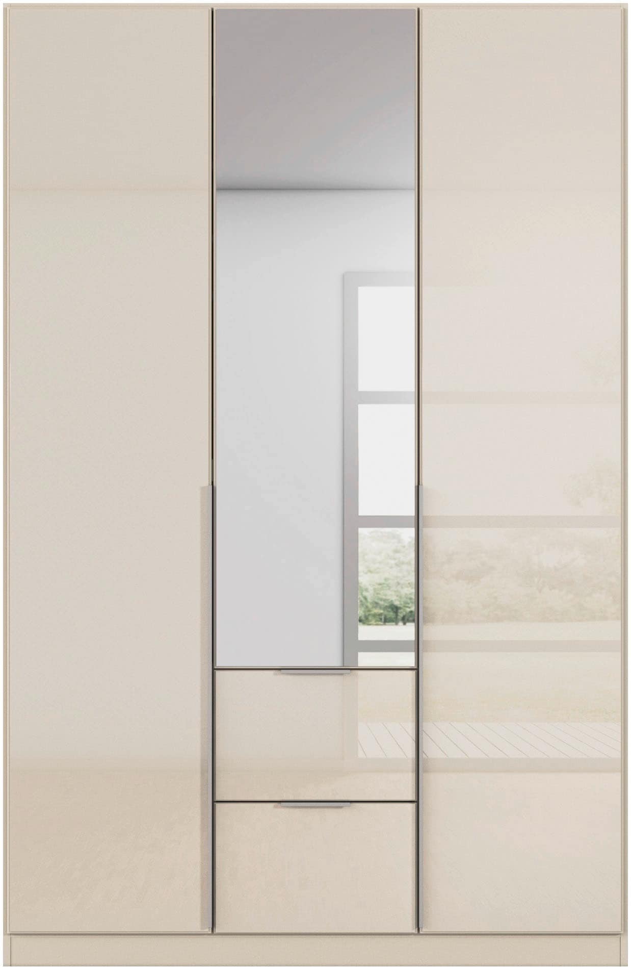 rauch Drehtürenschrank »Kleiderschrank Kleiderschränke Schrank Garderobe AGORDO mit Glasfront«, mit Außenschubkästen, in 6 Breiten und 2 Höhen MADE IN GERMANY