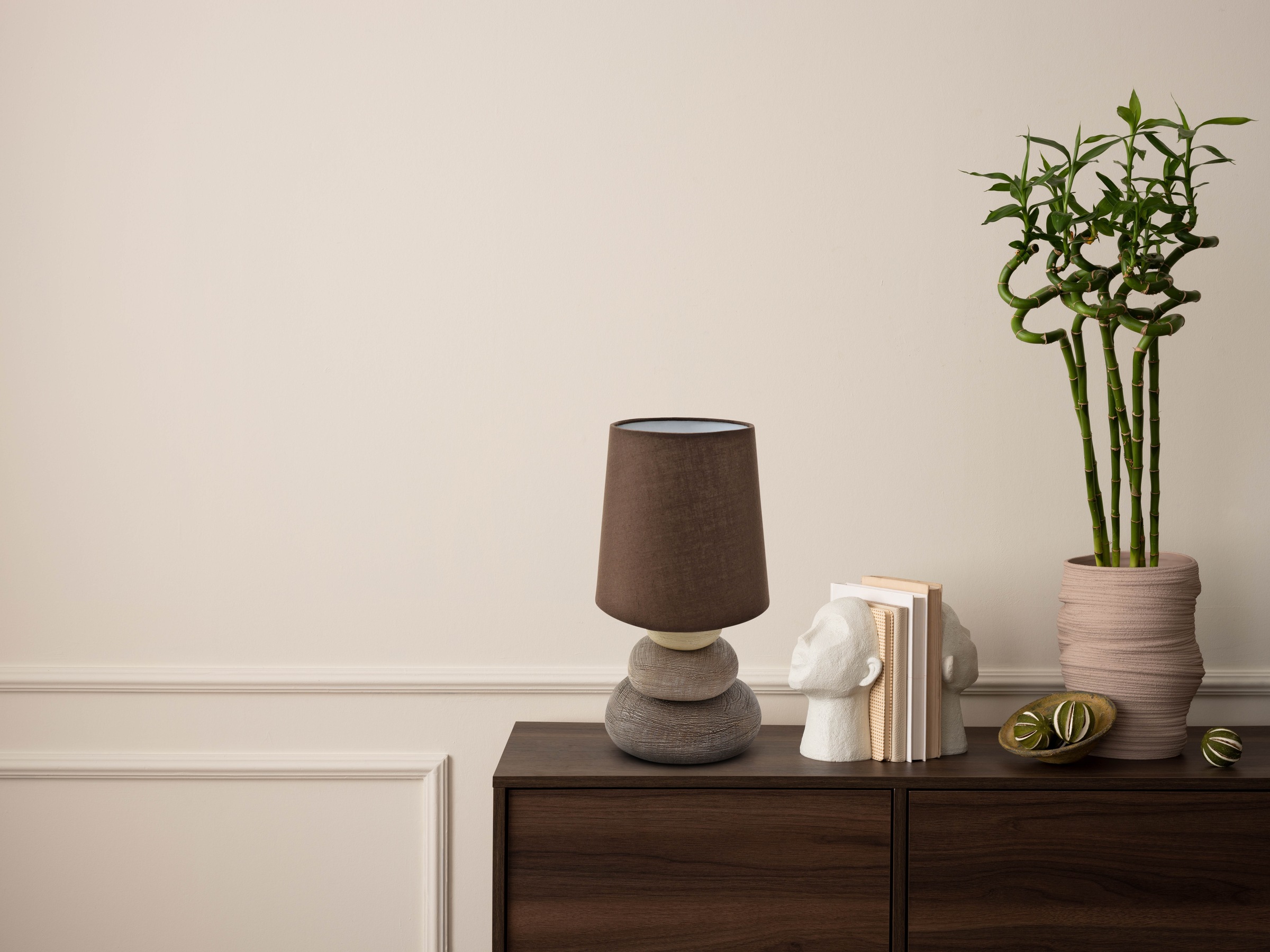 näve LED Tischleuchte »Stoney«, Leuchtmittel E14   ohne Leuchtmittel, Zulei günstig online kaufen