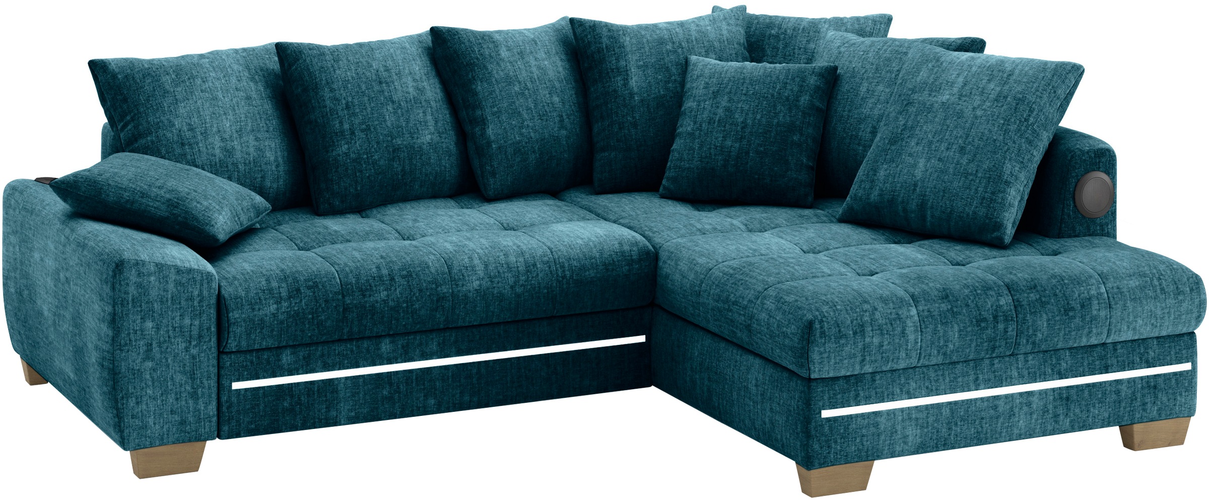 Mr. Couch Ecksofa »Nikita II, L-Form« RGB-LED, Bluetooth-Soundsystem, wahlw günstig online kaufen