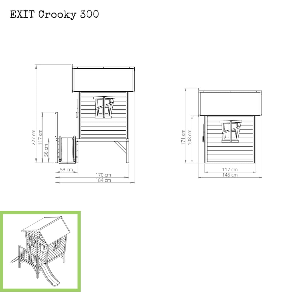 EXIT Spielturm »Crooky 300«
