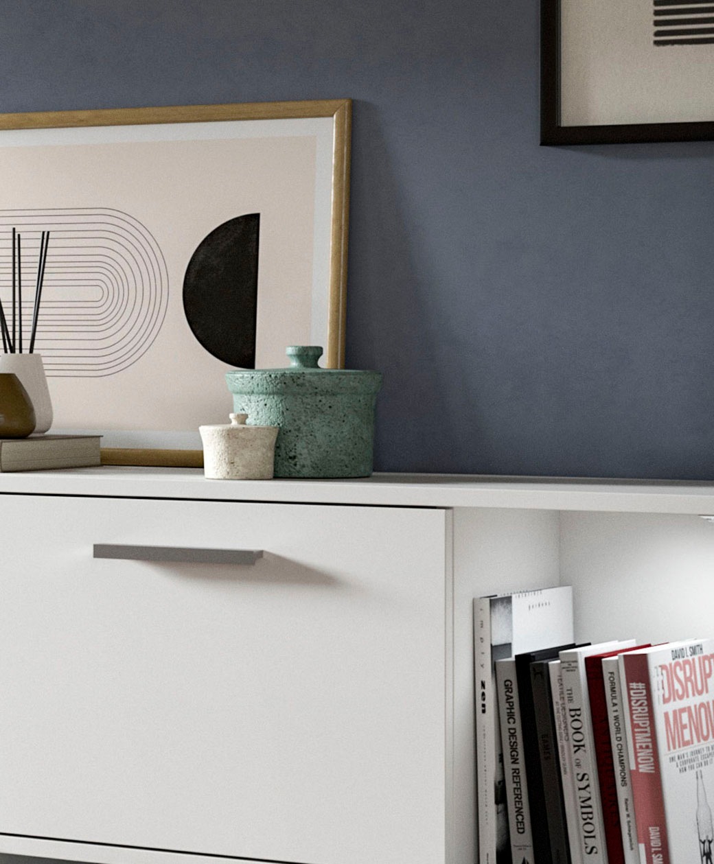 INOSIGN Wohnwand »Pensile, Breite 277 cm, bestehend aus: Lowboard und Hängeschrank«, Wohnkombination, Mediawand, Anbauwand, Wohnzimmer Set