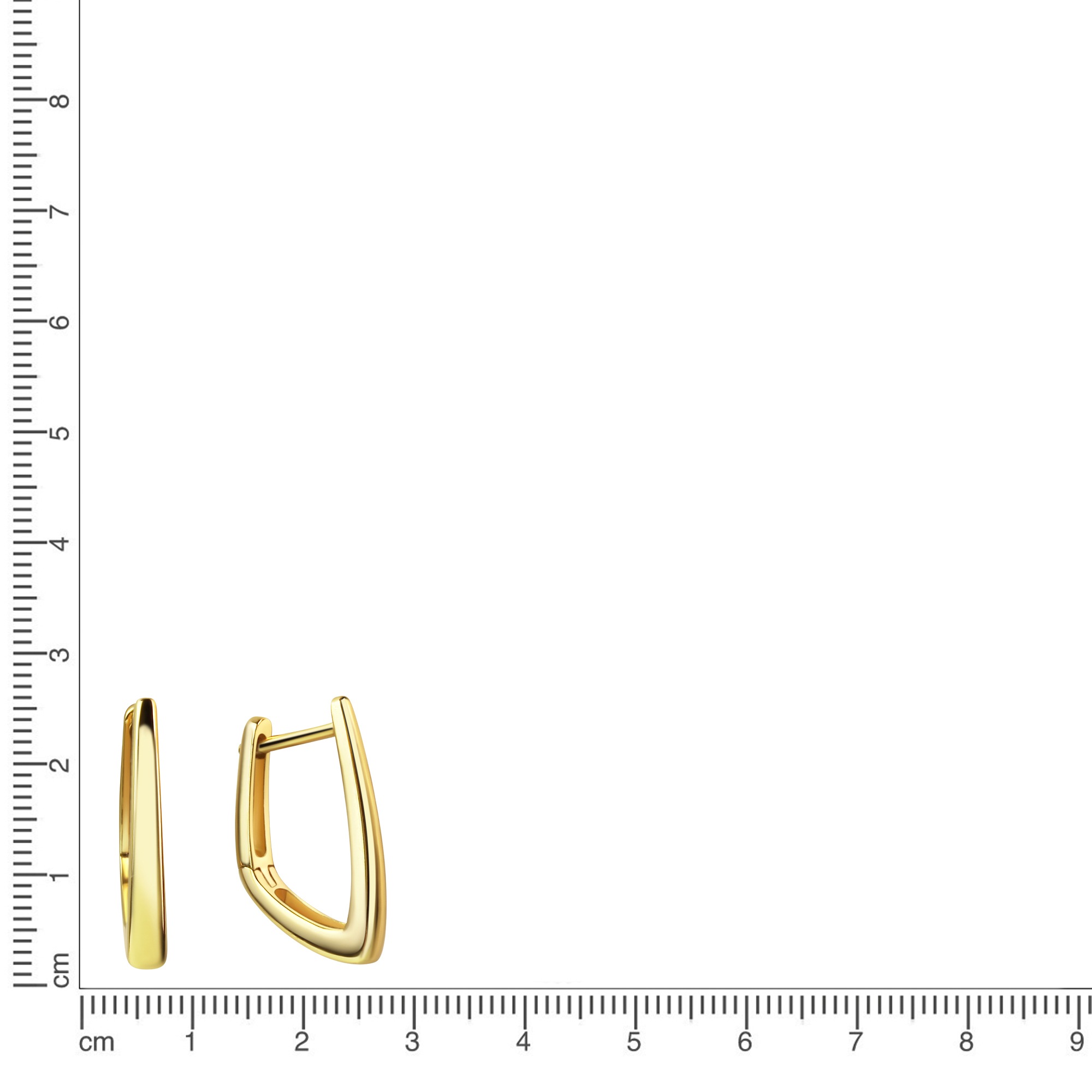 Vivance Paar Creolen »333/- Gelbgold glanz«