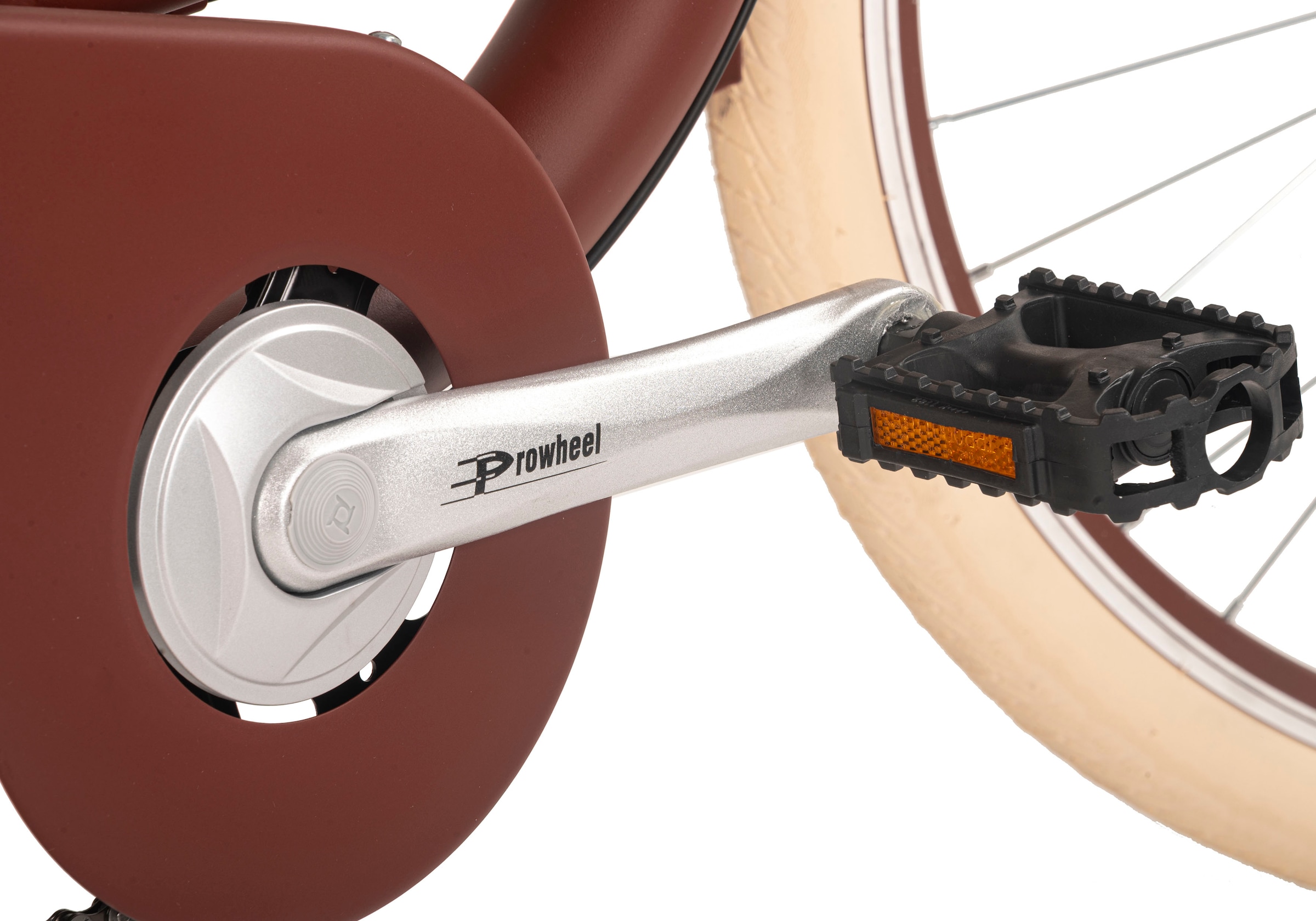 Dacapo Cityrad »Balloon Damenrad 28'' braun 6 Gänge 48 cm«, 6 Gang, Shimano, Tourney Schaltwerk, Kettenschaltung