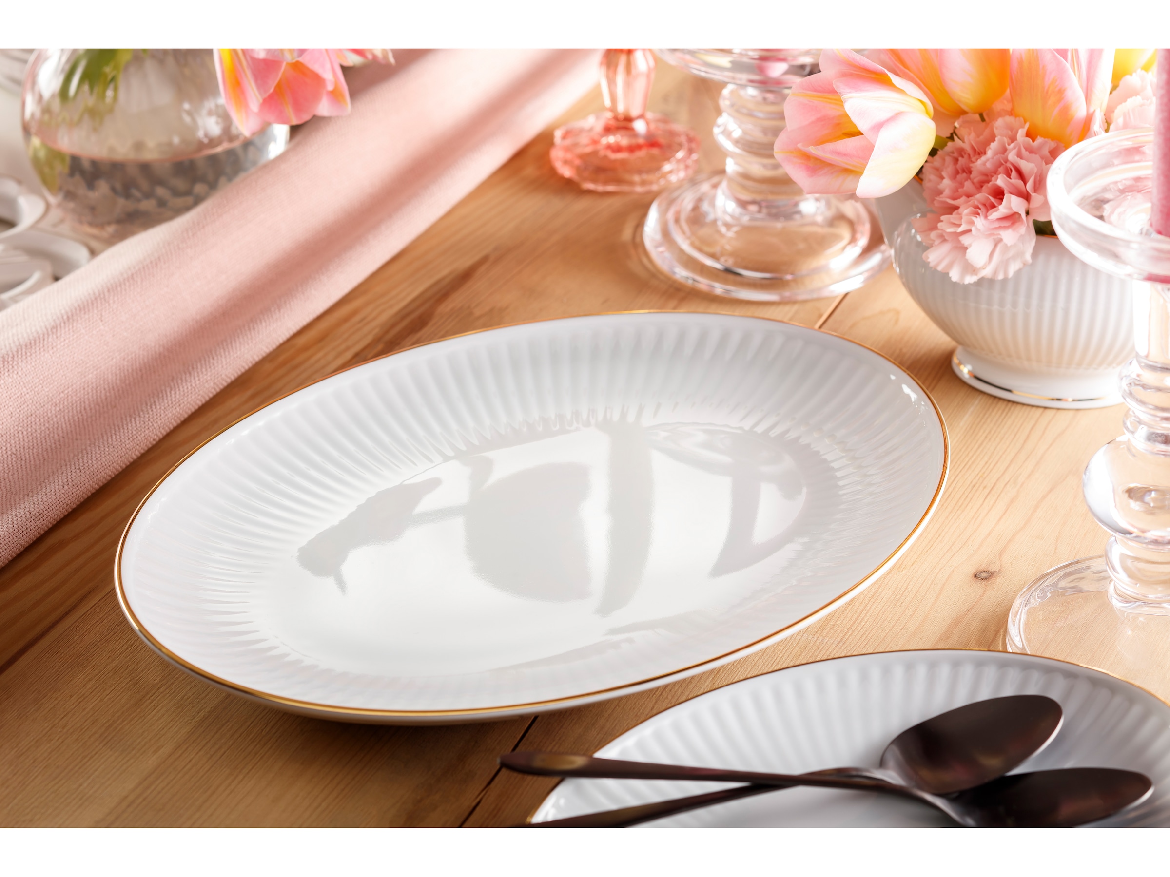 CreaTable Kaffeeservice »Valencia Gold, Kaffee-Service 18-tlg«, (Set, 18 tlg.), Elegant, Goldrand
