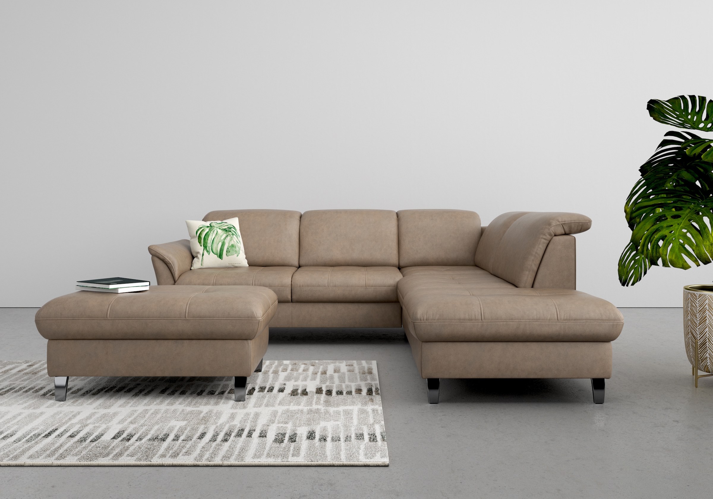 sit&more Stauraumhocker »Maggiore«, mit Stauraum und modernen Metallbeinen