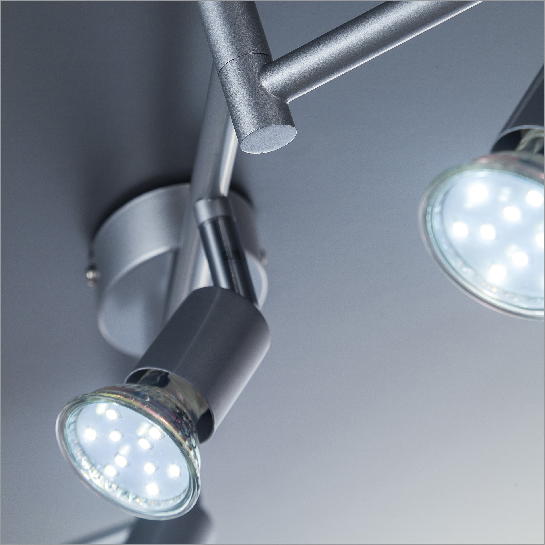 B.K.Licht LED Deckenspots, 6 flammig-flammig, LED Deckenleuchte, schwenkbar, Spots, inkl. 6x GU10 Leuchtmittel